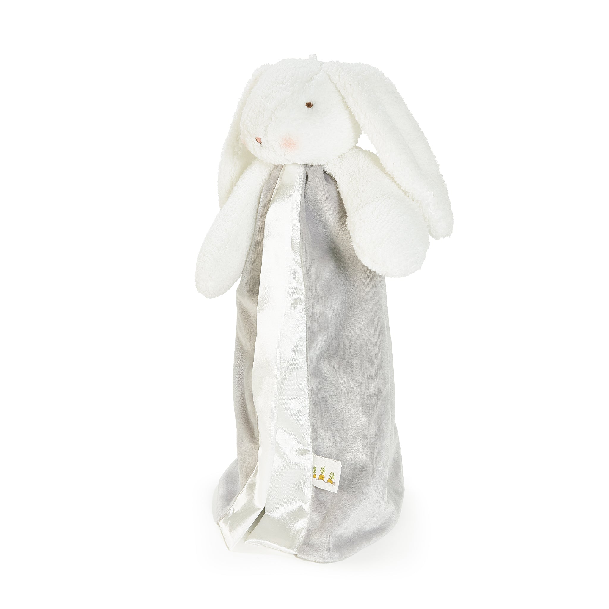 Bunnies By The Bay SIMPLE Bloom Bunny Plush Buddy Blanket, Side View Baby Lovey, personalized gift