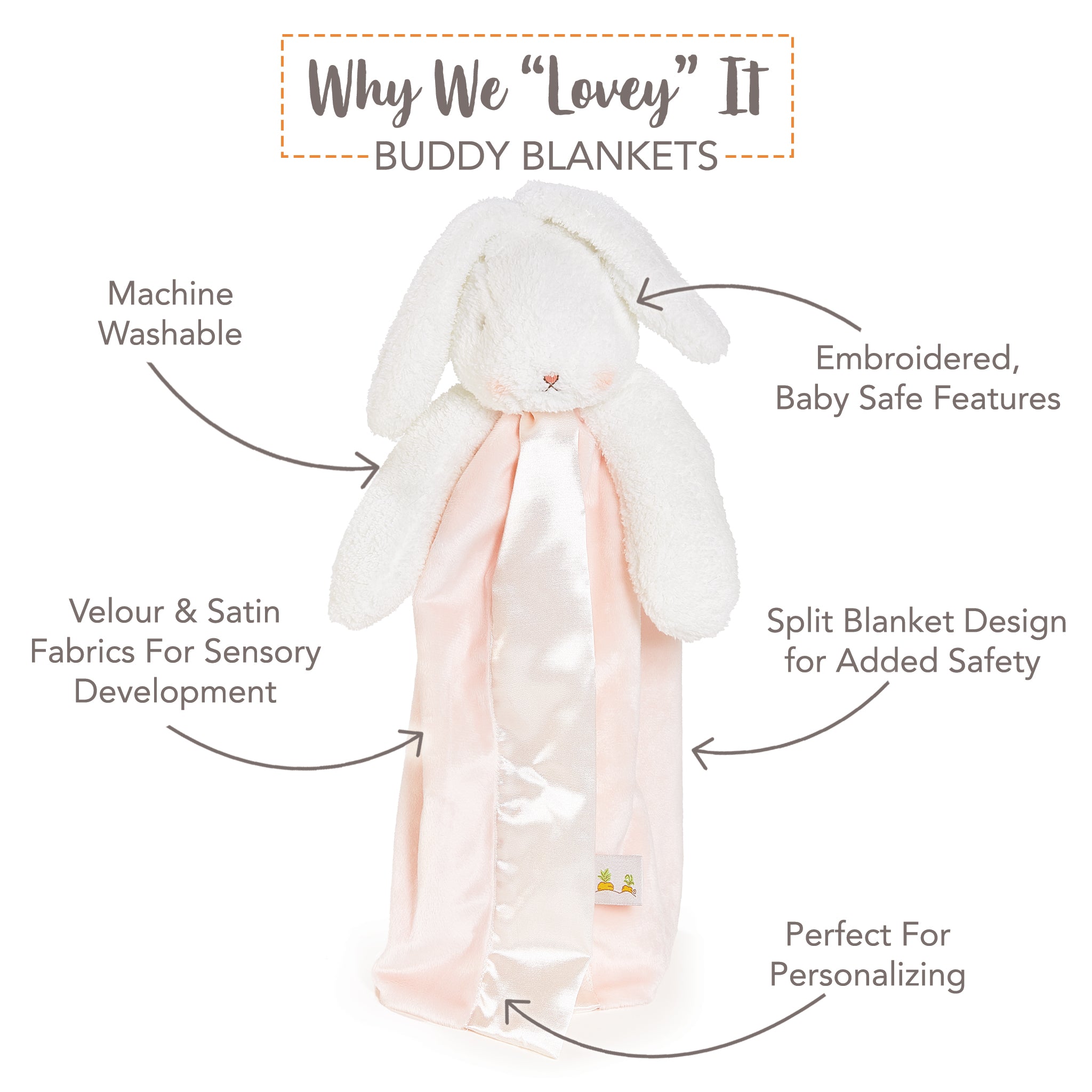 104106: SIMPLE Blossom Bunny Buddy Blanket