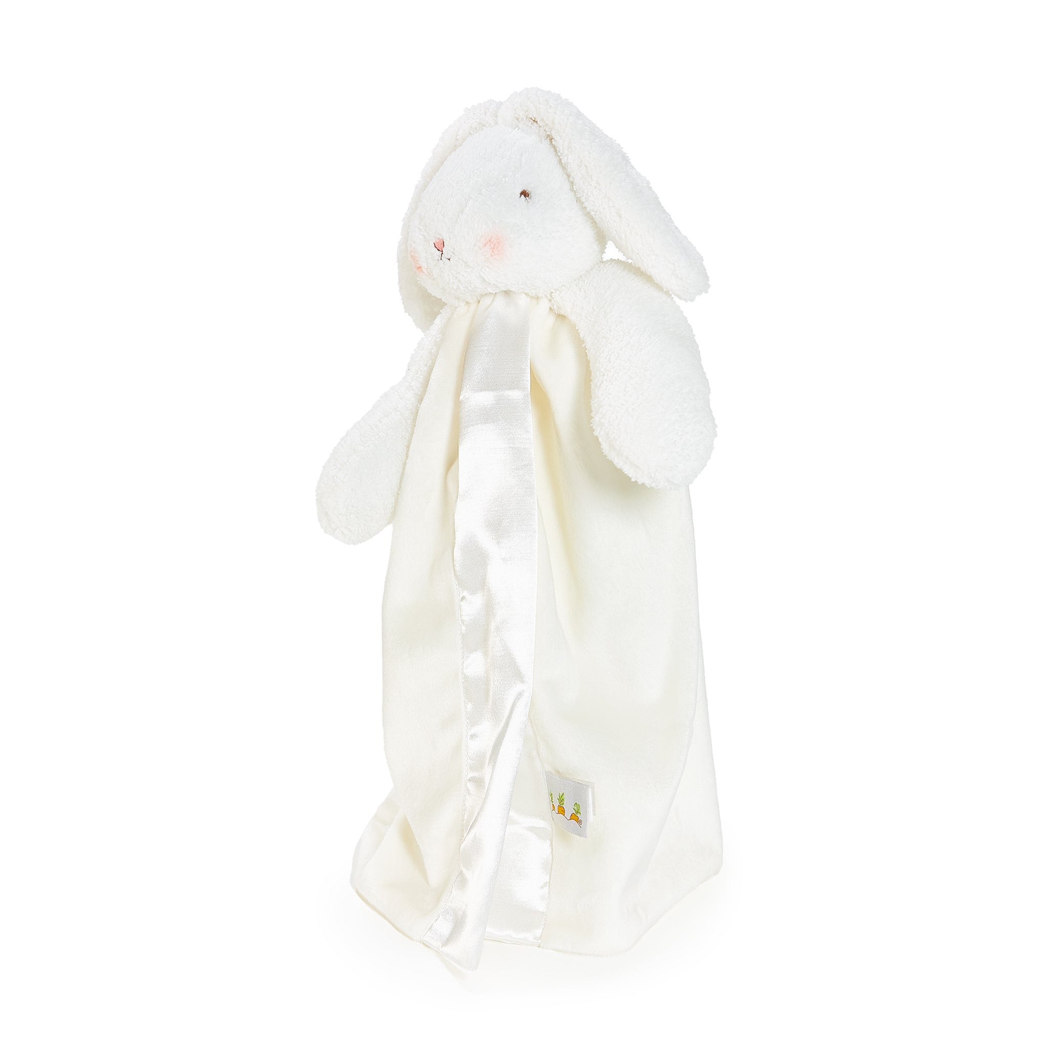 Bunnies By The Bay SIMPLE Bun Bun Bunny Plush Buddy Blanket, Side View Baby Lovey, personalized gift