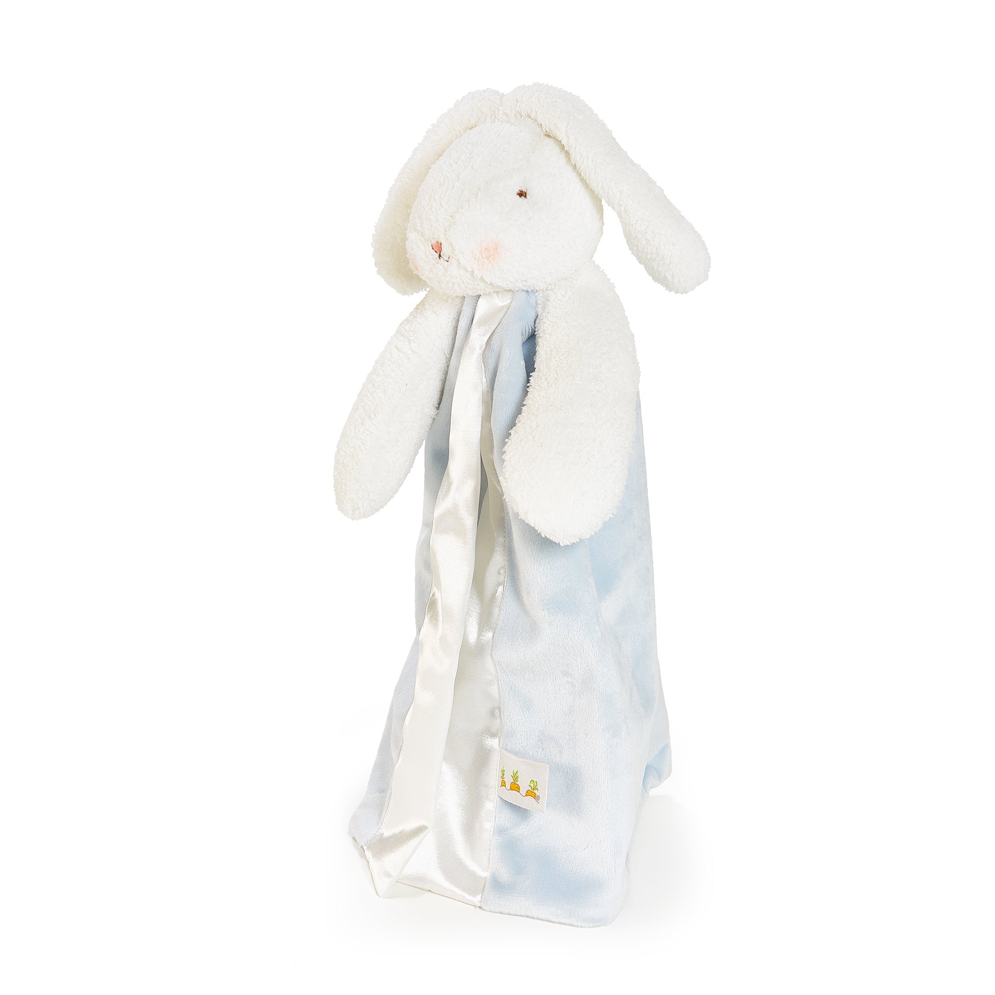 Bunnies By The Bay SIMPLE Bud Bunny Plush Buddy Blanket, Side View Baby Lovey, personalized gift