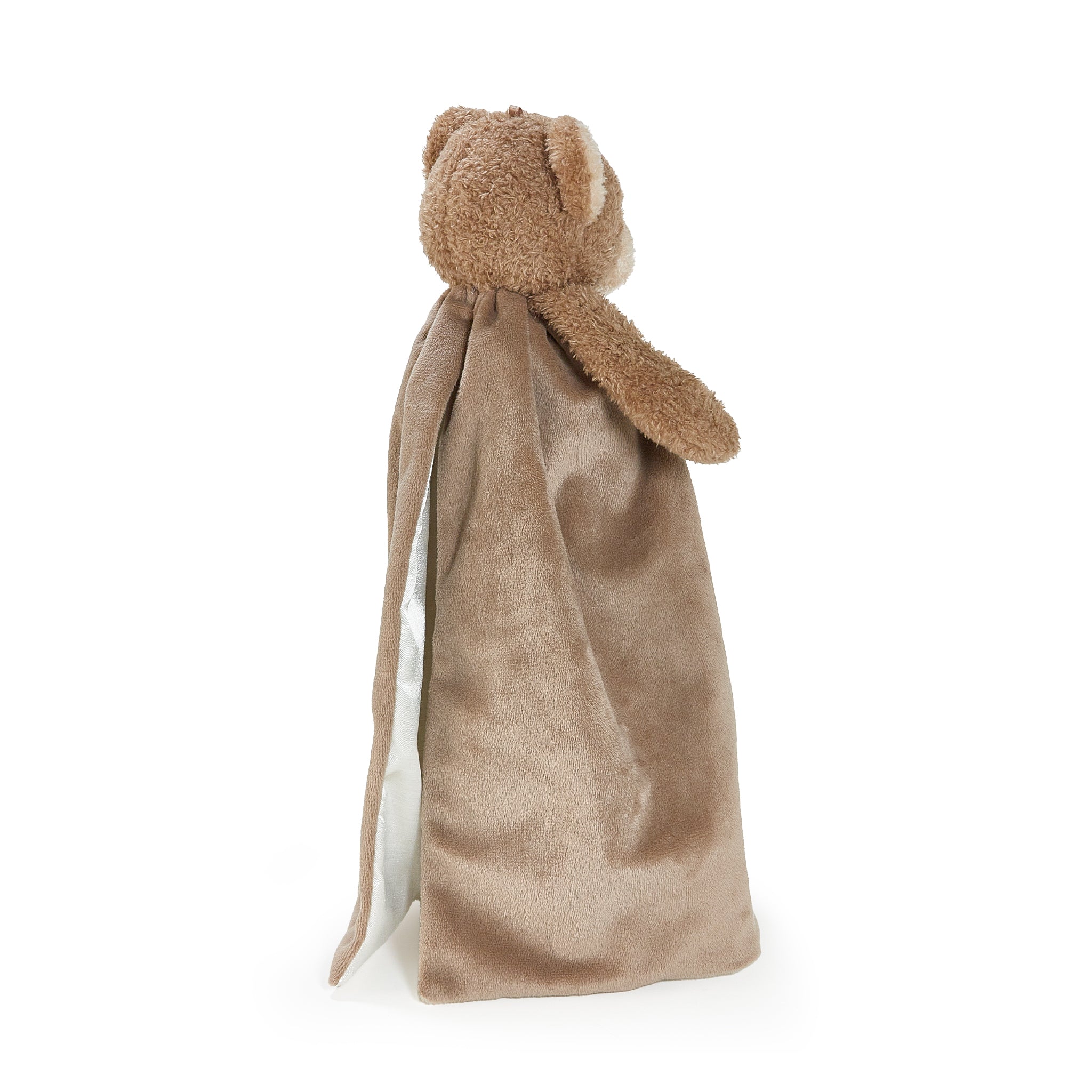 Bunnies By The Bay SIMPLE Cubby Bear Plush Buddy Blanket, Back View, baby Lovey, personalized gift