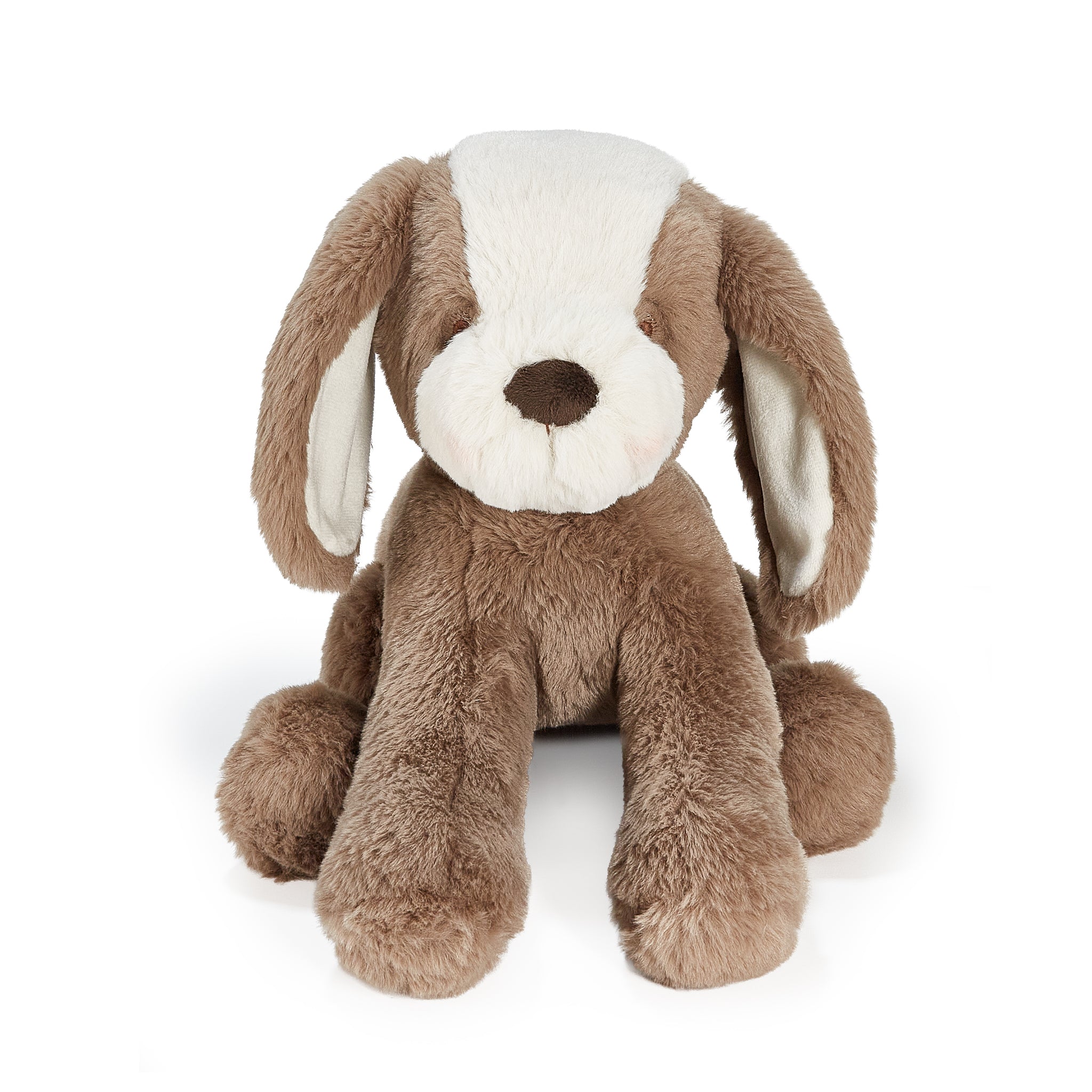 Bunnies by the Bay Sweet toffee brown Mutt Puppy Dog stuffed animal plush toy, front view, baby safe, soft fur, Personalized Gift