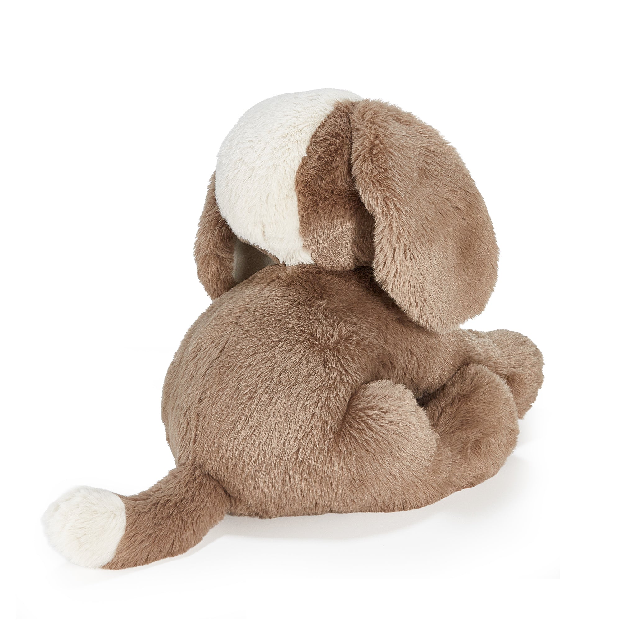 Bunnies by the Bay Sweet toffee brown Mutt Puppy Dog stuffed animal plush toy, back view, baby safe, showing tail, Personalized Gift