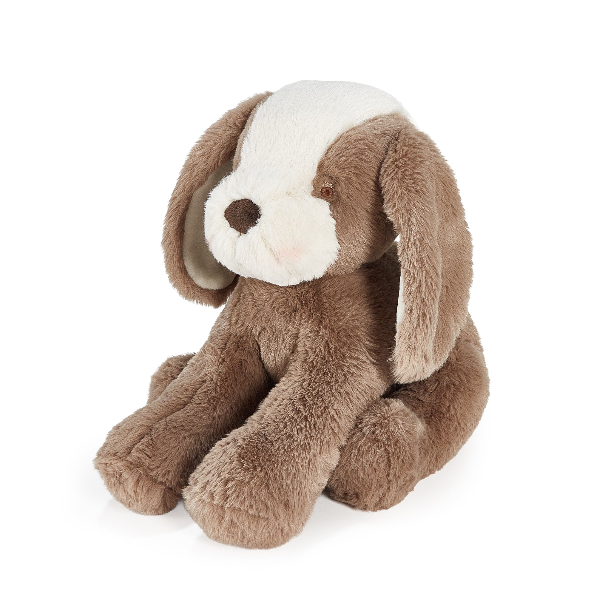Bunnies by the Bay Sweet toffee brown Mutt Puppy Dog stuffed animal plush toy, side view, baby safe, soft fur, Personalized Gift