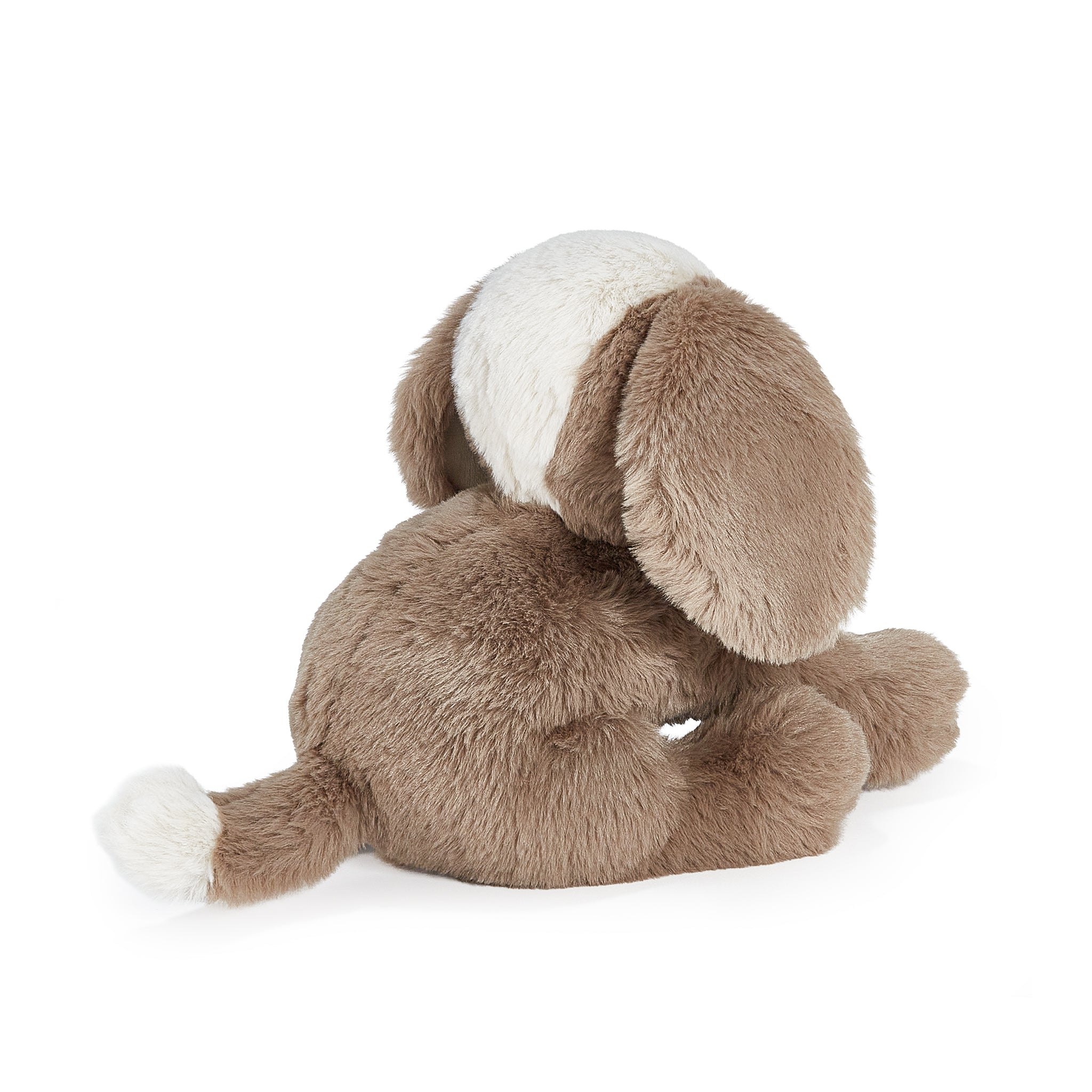 Bunnies by the Bay Little toffee brown Mutt Puppy Dog stuffed animal plush toy, back view, baby safe, showing tail, Personalized Gift