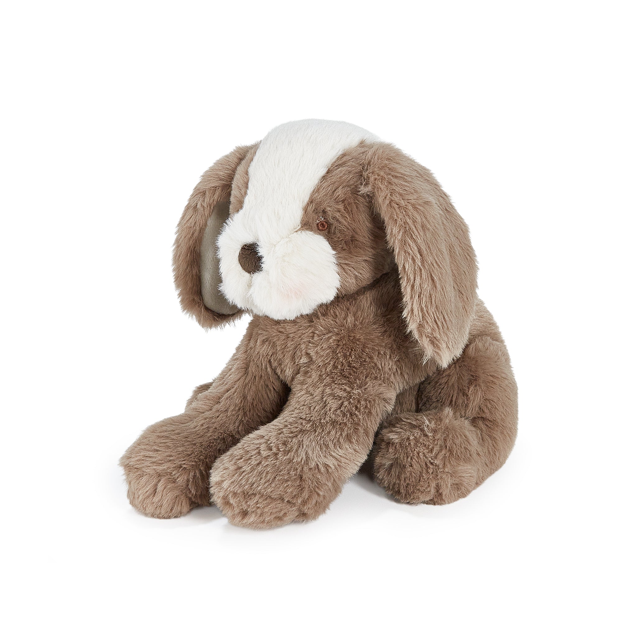 Bunnies by the Bay Little toffee brown Mutt Puppy Dog stuffed animal plush toy, side view, baby safe, soft fur, Personalized Gift