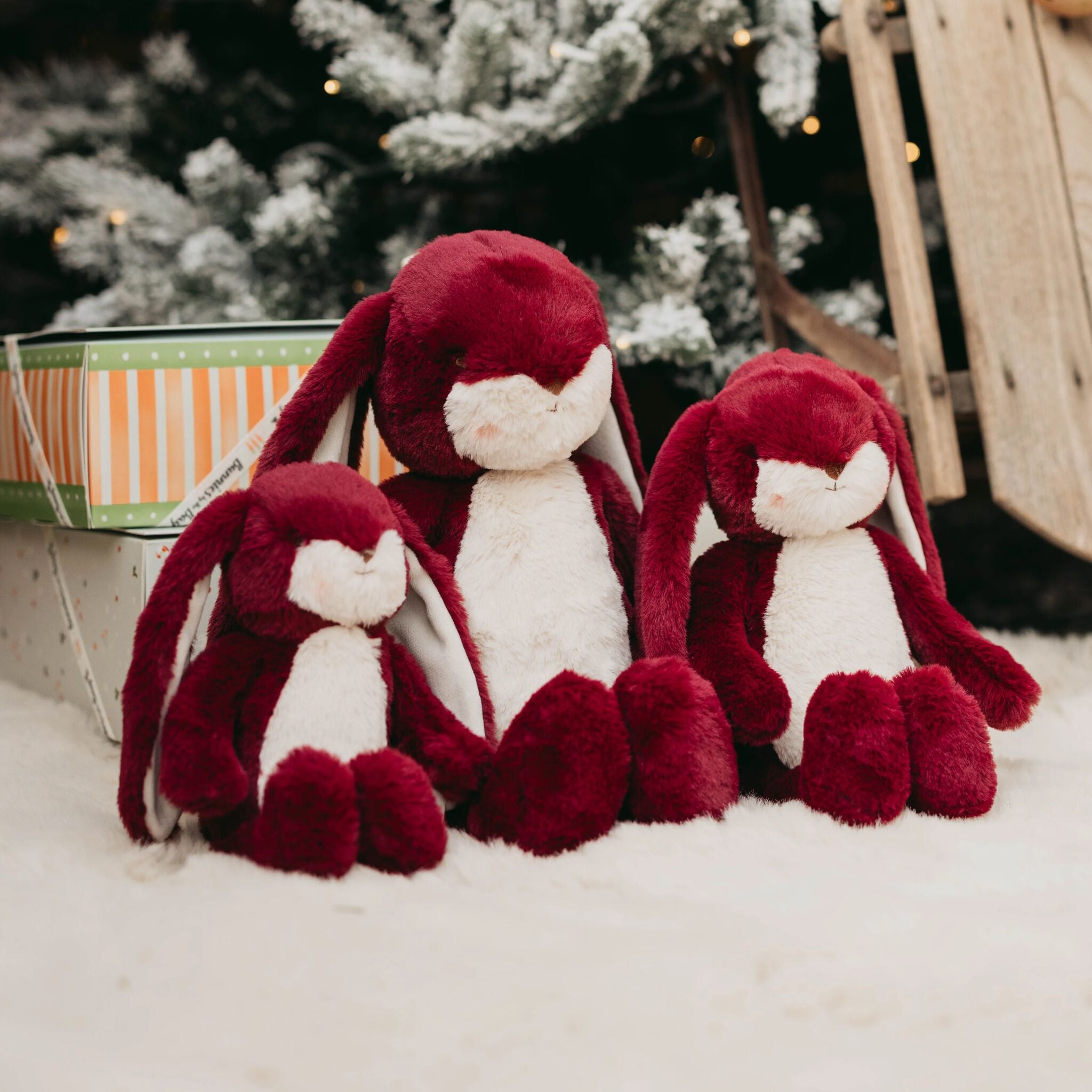 190733: Wee 10" Floppy Nibble Bunny - Mulberry