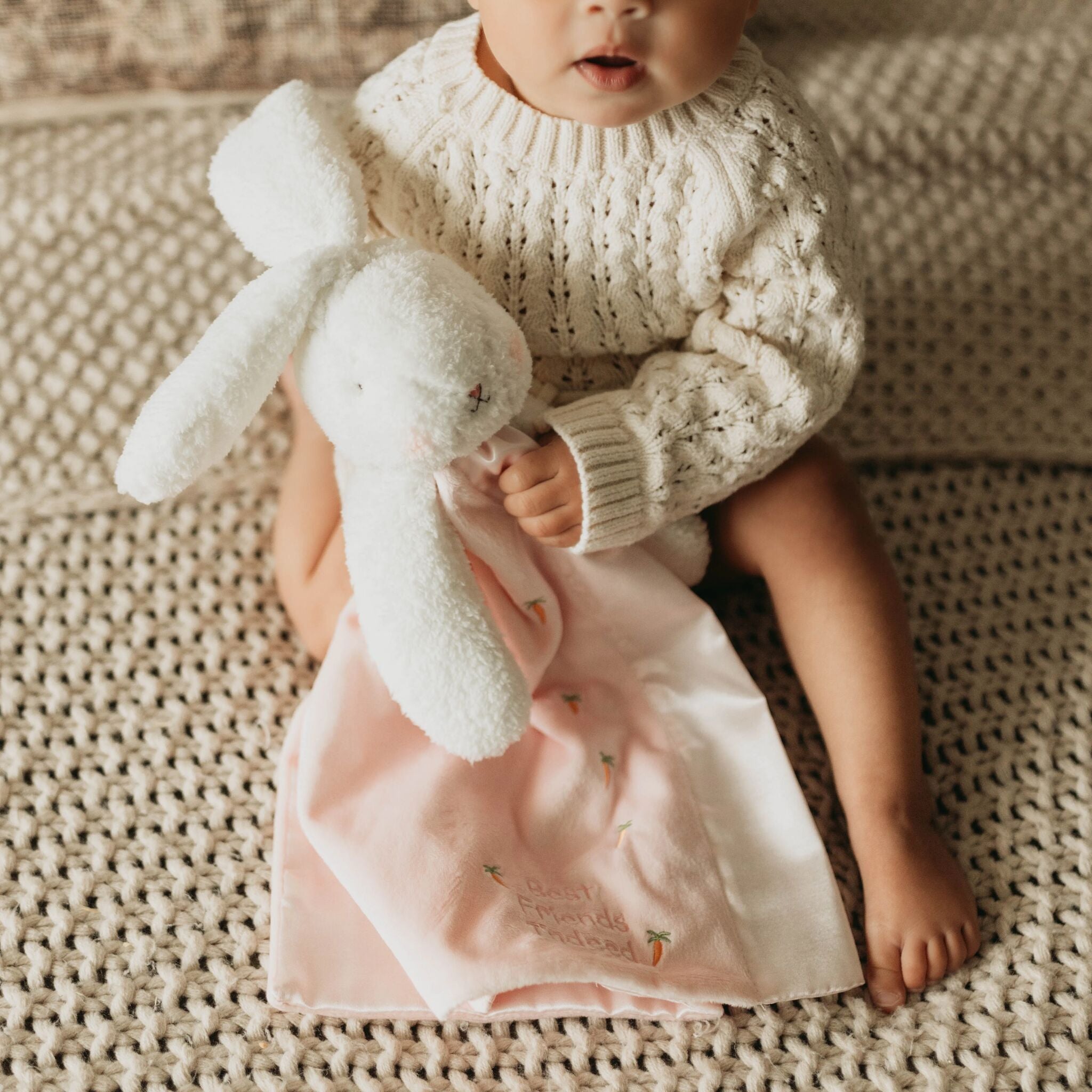 110711: Blossom Bunny Buddy Blanket