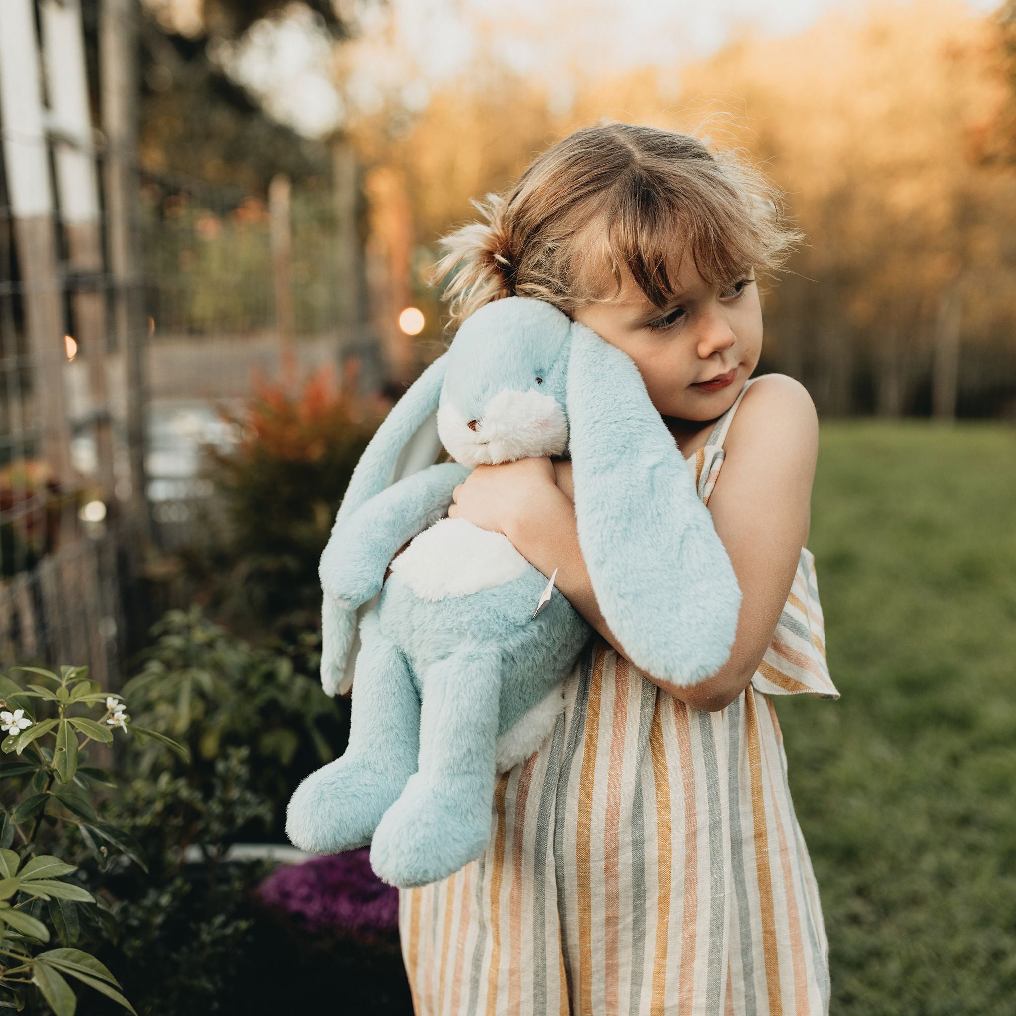 190324: Little Floppy Nibble 12" Bunny- Maui Blue