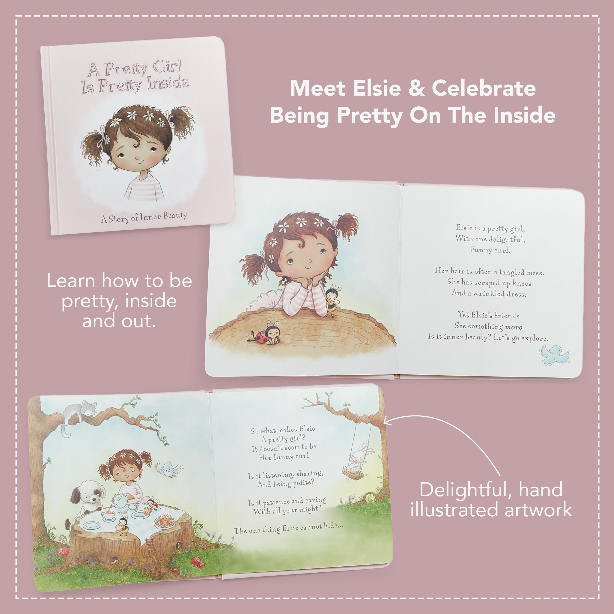 104369: A Pretty Girl Board Book - Brown Hair