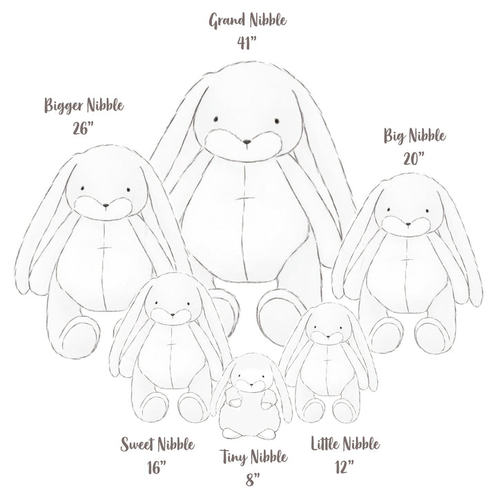 RETIRED - Tiny 8" Nibble Bunny - Ginger Snap-Stuffed Animal-SKU: 104423 - Bunnies By The Bay
