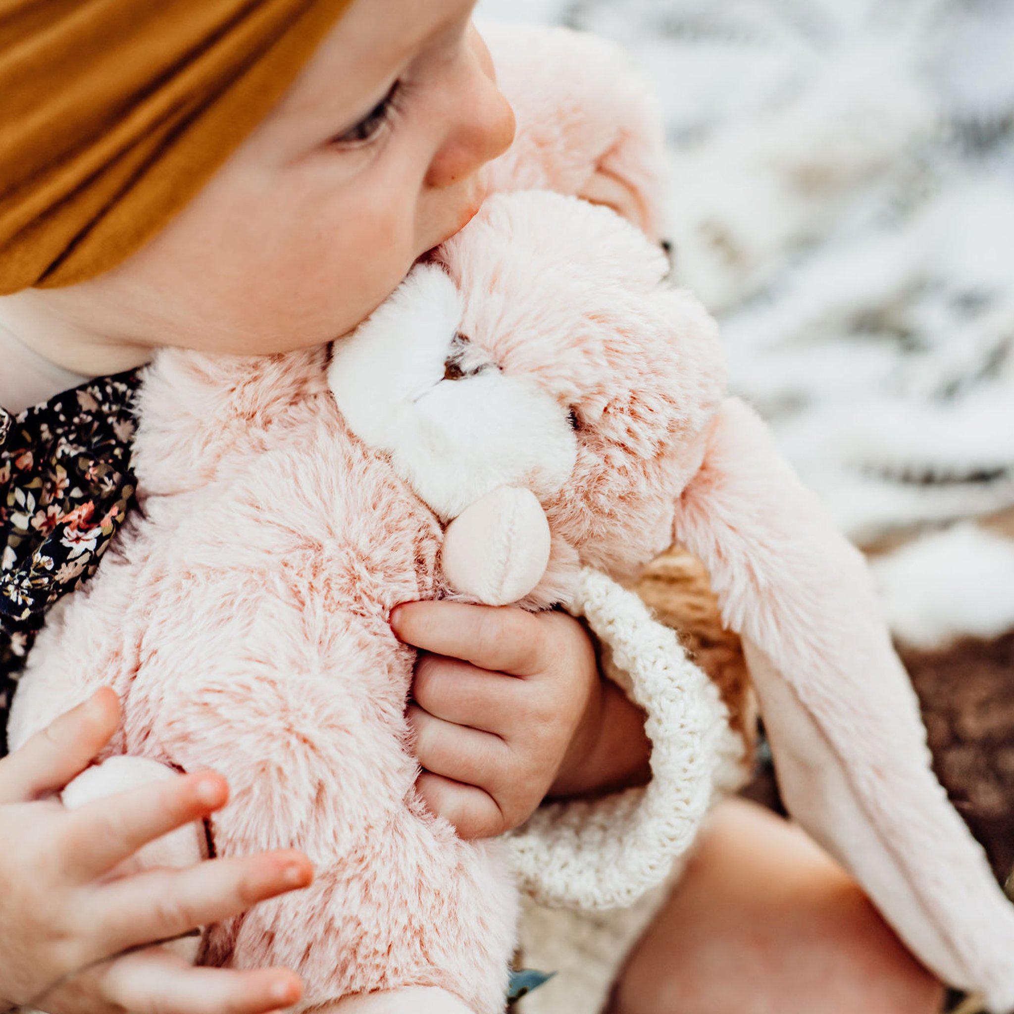 Tiny Nibble 8" Bunny - Pink-Stuffed Bunny-SKU: 100405 - Bunnies By The Bay