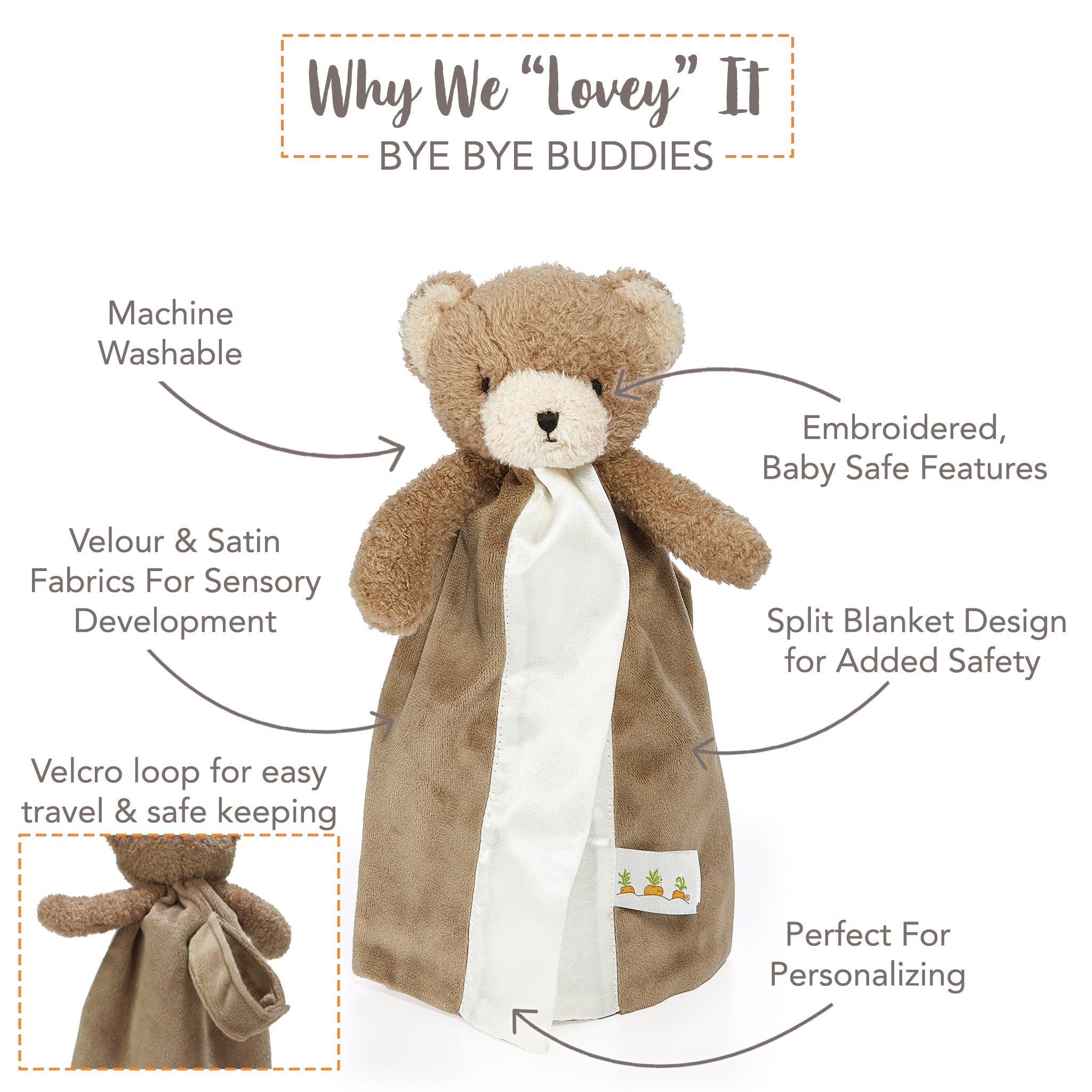 Cubby the Bear Bye Bye Buddy-Lovey - Bye Bye Buddy-SKU: 100704 - Bunnies By The Bay