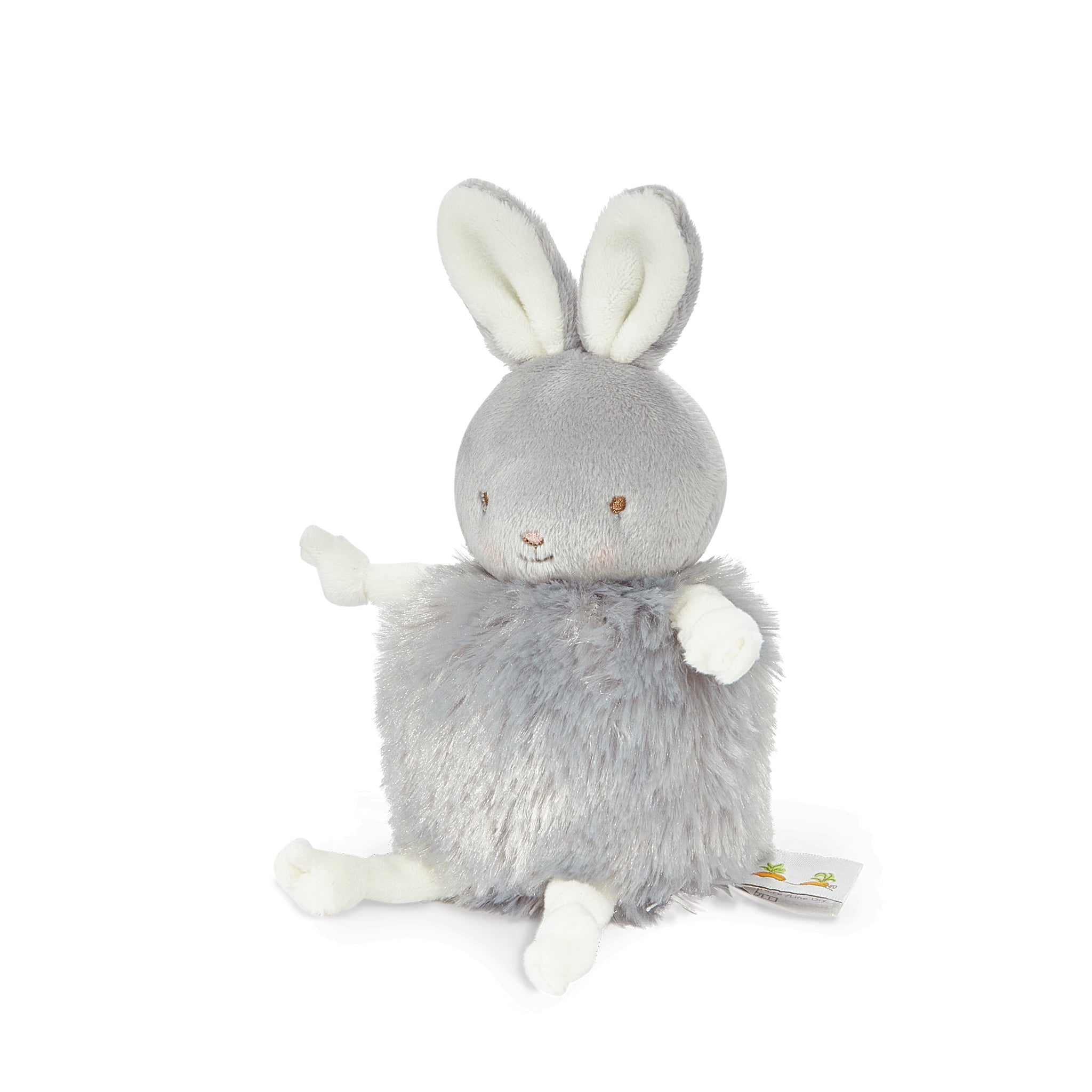 Roly Poly Bloom - Gray Bunny-Stuffed Animal-SKU: 101021 - Bunnies By The Bay