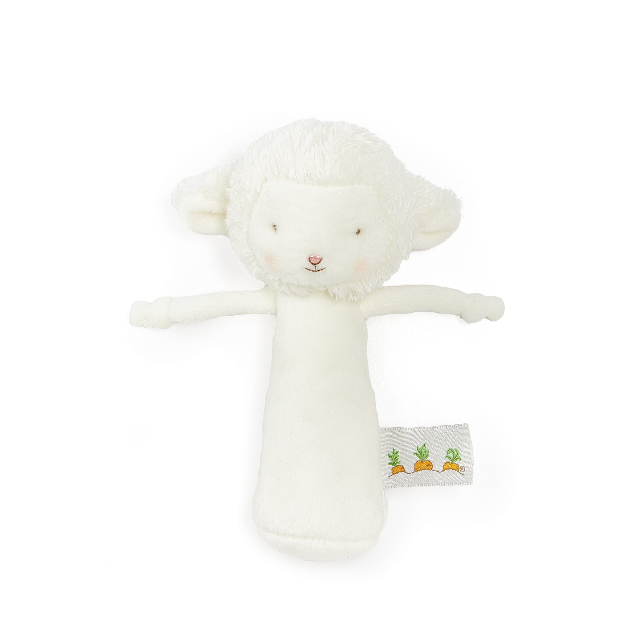 Friendly Chime White Lamb-Rattle-SKU: 101059 - Bunnies By The Bay