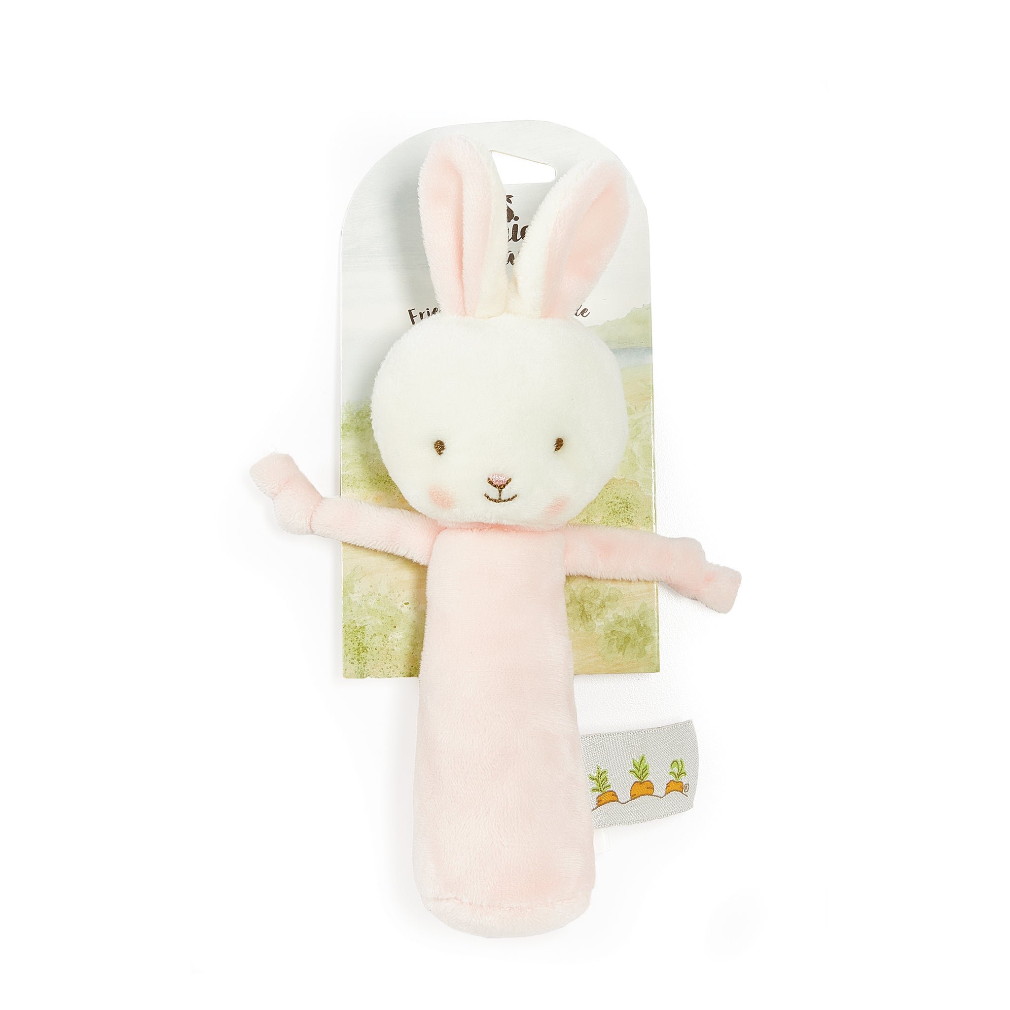 Friendly Chime Pink Bunny-Rattle-SKU: 101060 - Bunnies By The Bay