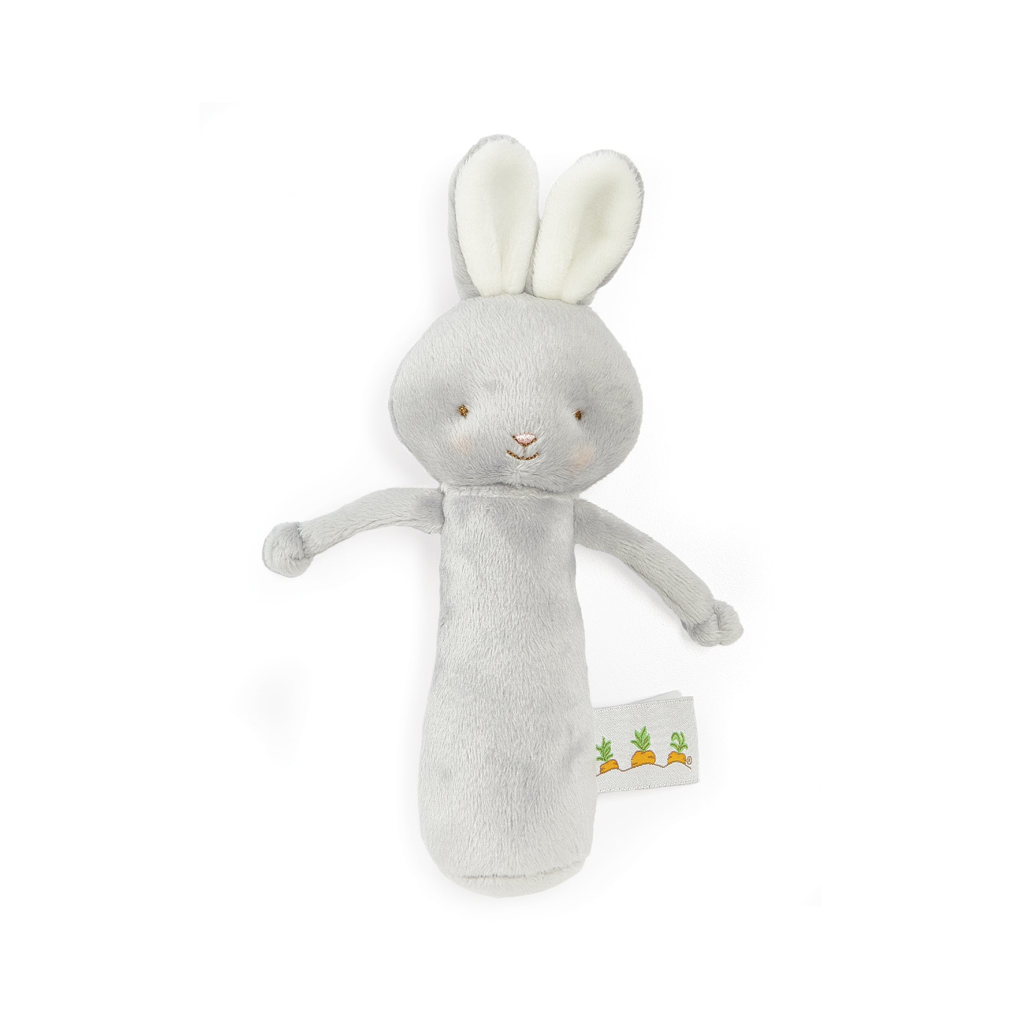 Friendly Chime Gray Bunny-Rattle-SKU: 101061 - Bunnies By The Bay