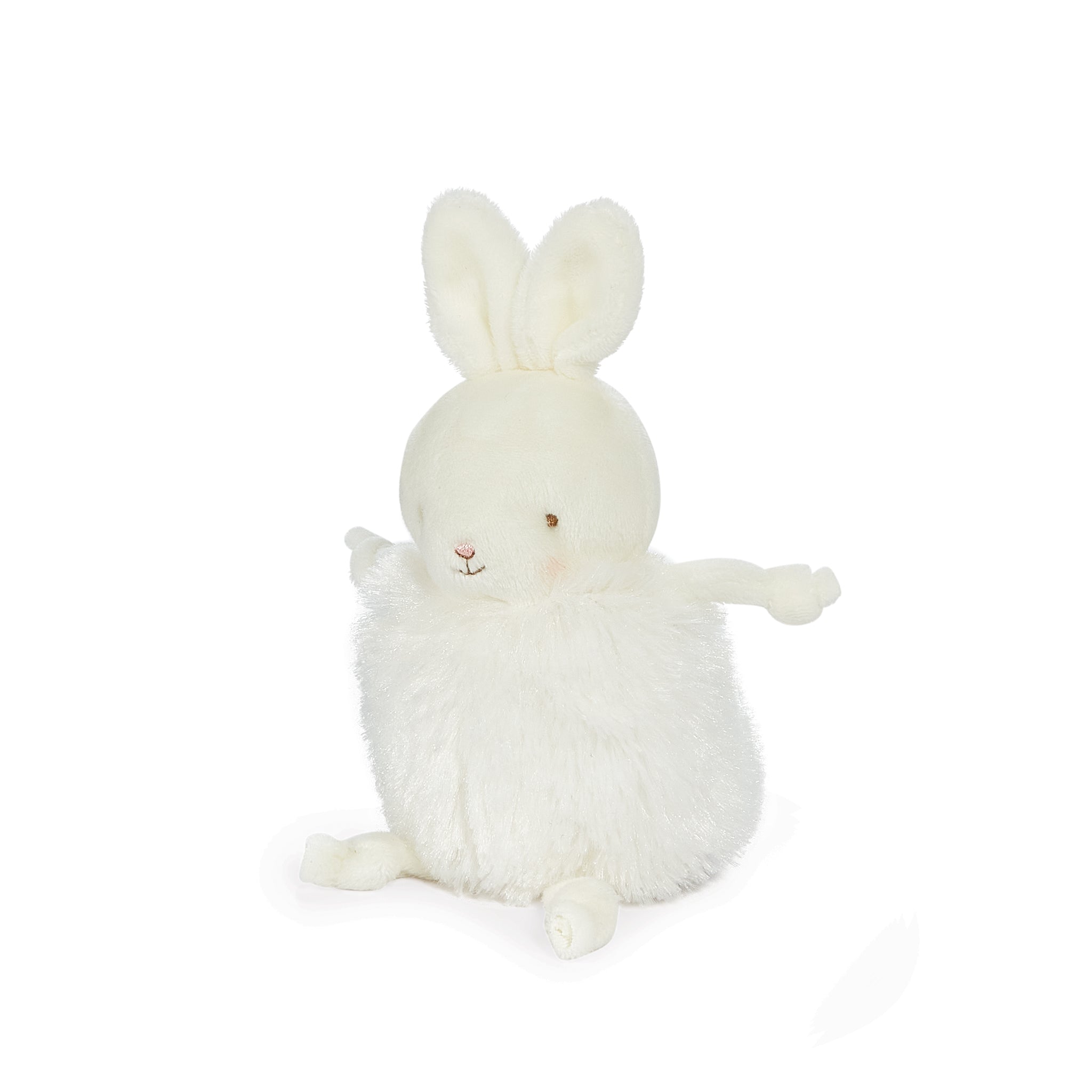 Roly Poly Bun Bun - White Bunny-Stuffed Animal-SKU: 101065 - Bunnies By The Bay