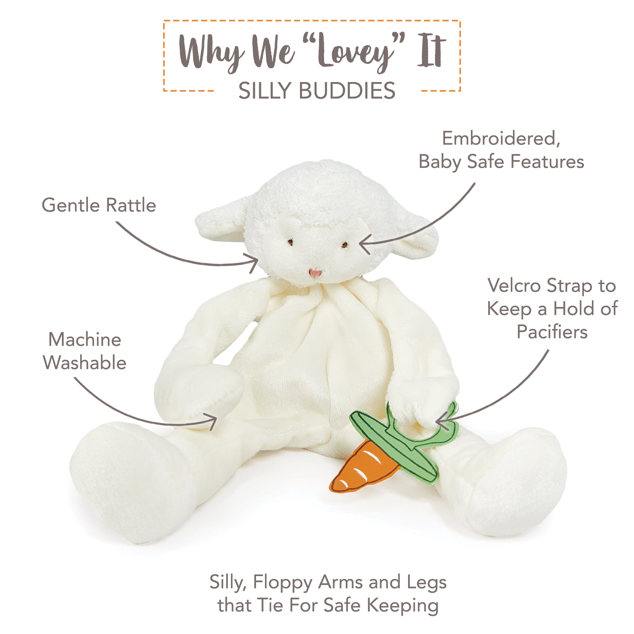 Kiddo Silly Buddy-Lovey - Silly Buddy-SKU: 141241 - Bunnies By The Bay