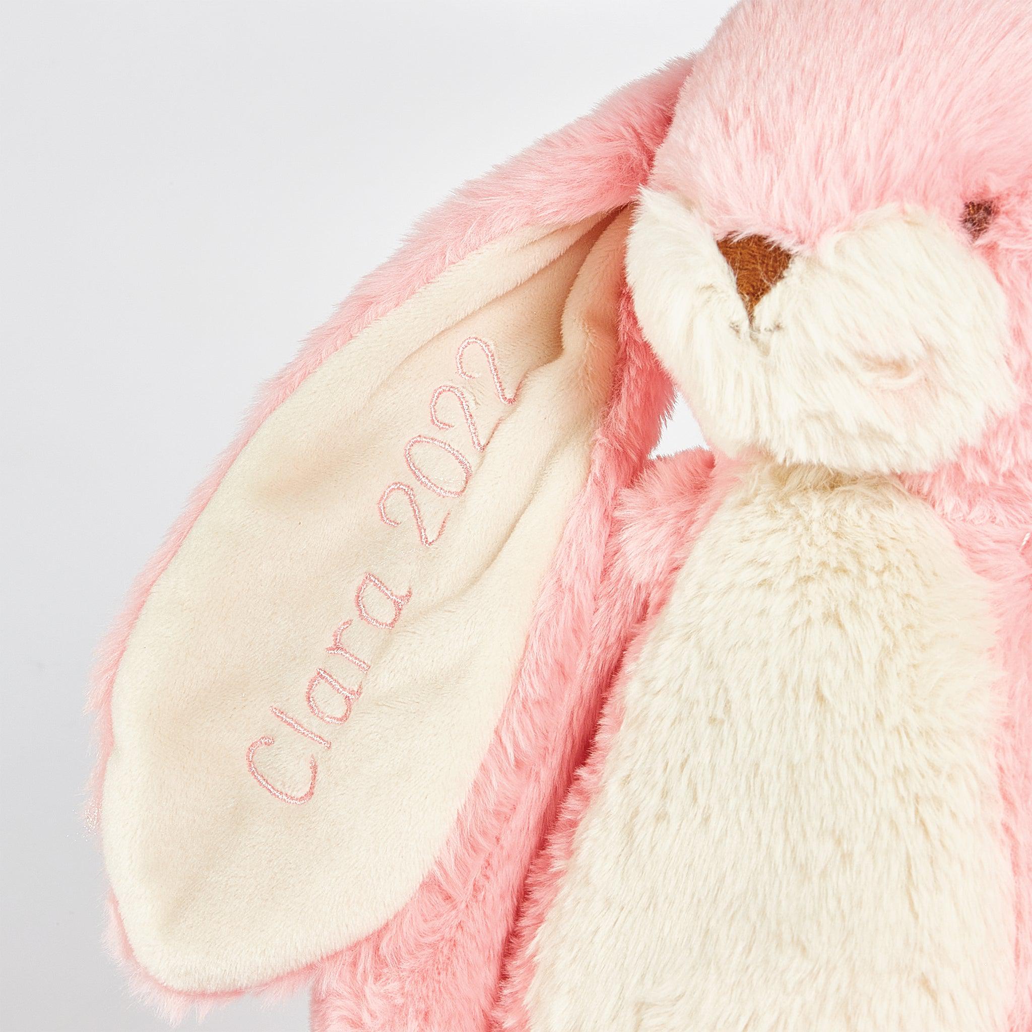 Little Floppy Nibble 12" Bunny - Coral Blush-Stuffed Animal-SKU: 104401 - Bunnies By The Bay