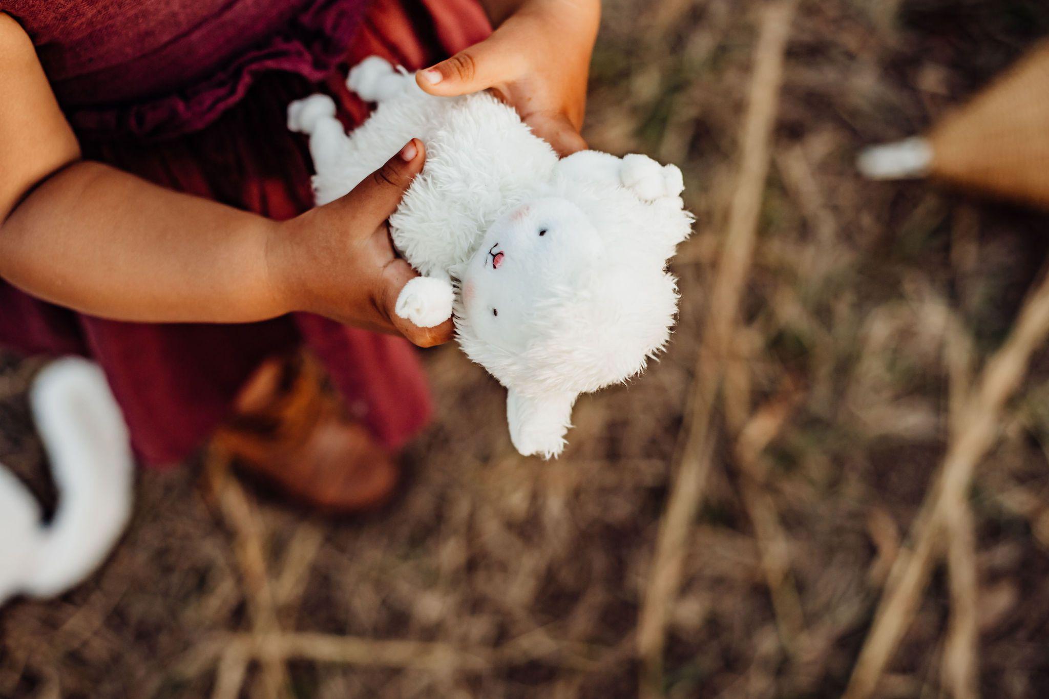 Roly Poly Kiddo White Lamb - Limited Edition-Stuffed Animal-SKU: 101024 - Bunnies By The Bay