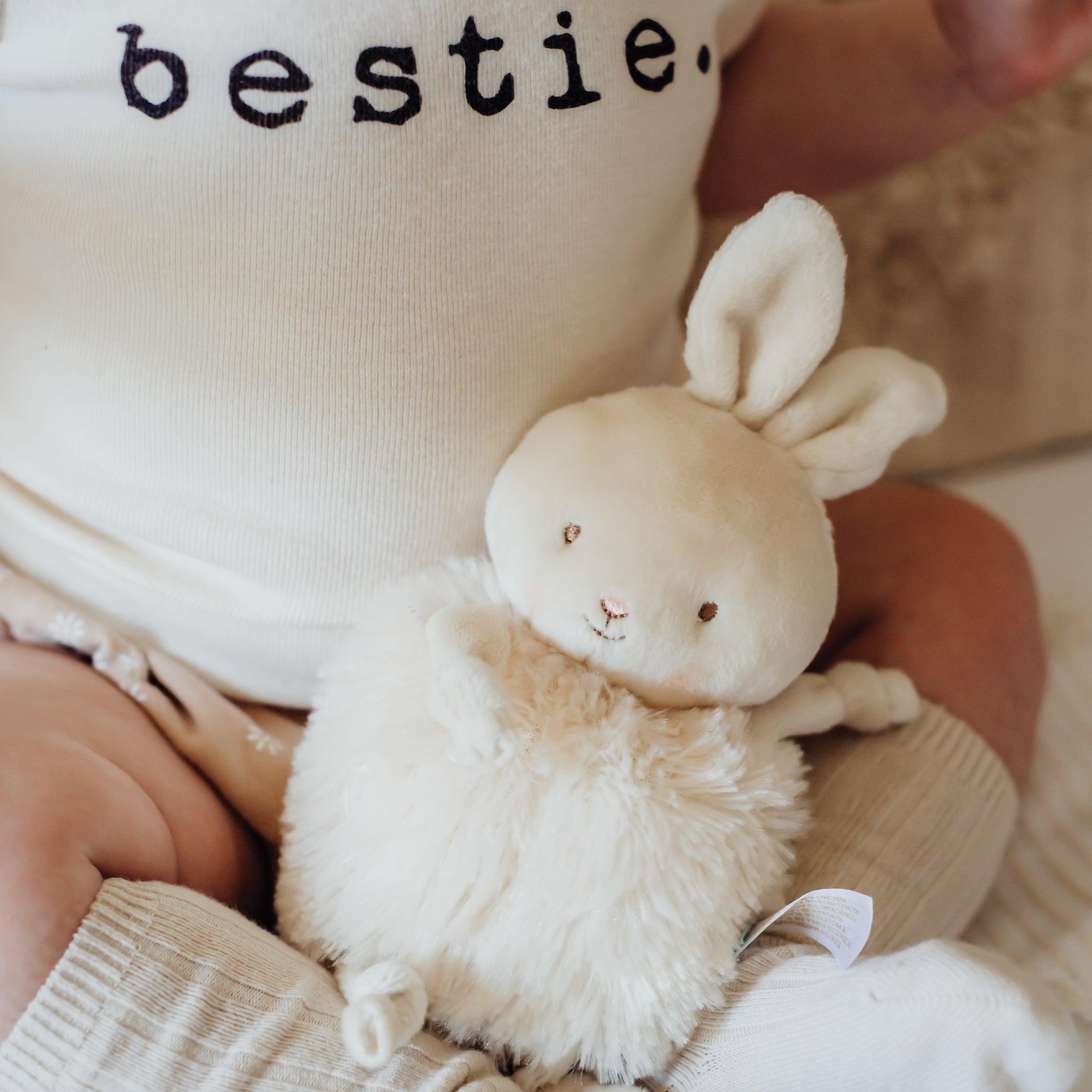 Roly Poly Rutabaga - Cream Bunny-Stuffed Animal-SKU: 101064 - Bunnies By The Bay