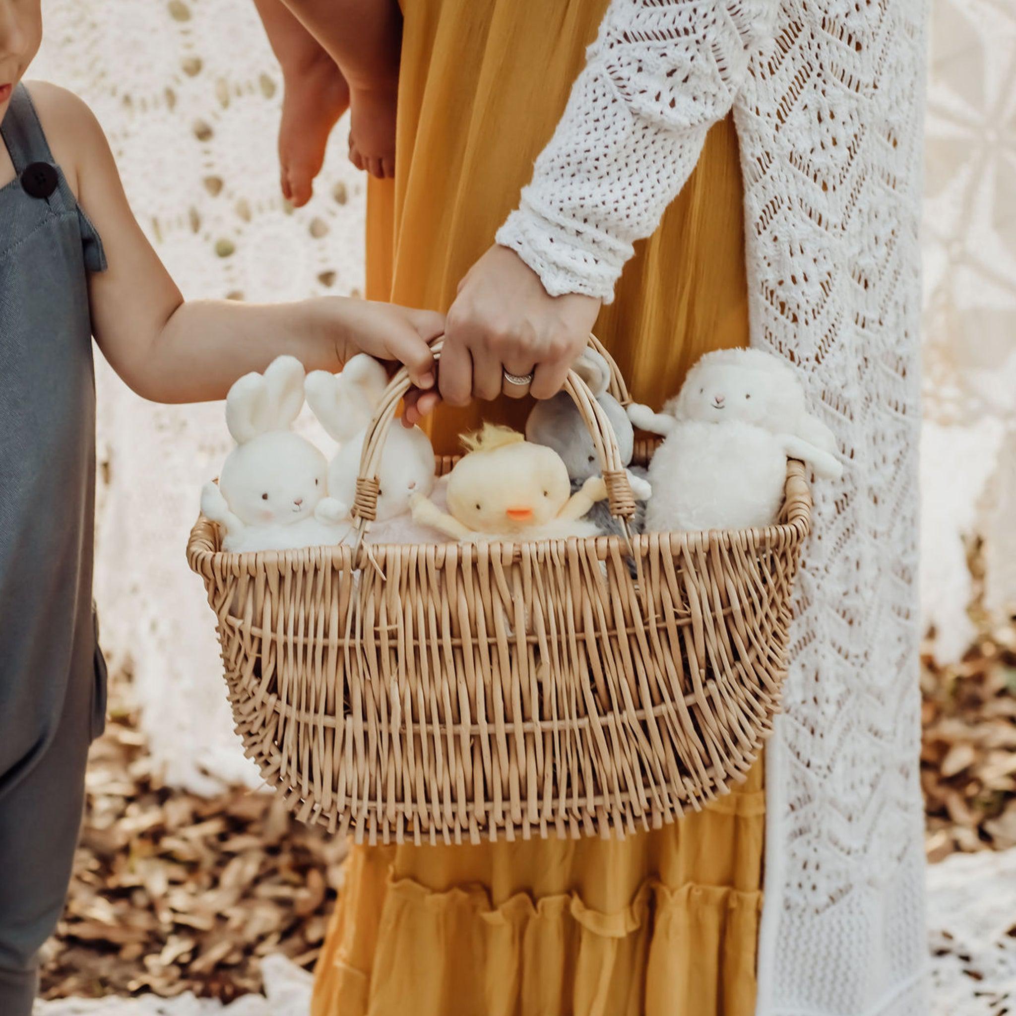 Roly Poly Blossom- Pink Bunny - Limited Edition-Stuffed Animal-SKU: 101022 - Bunnies By The Bay