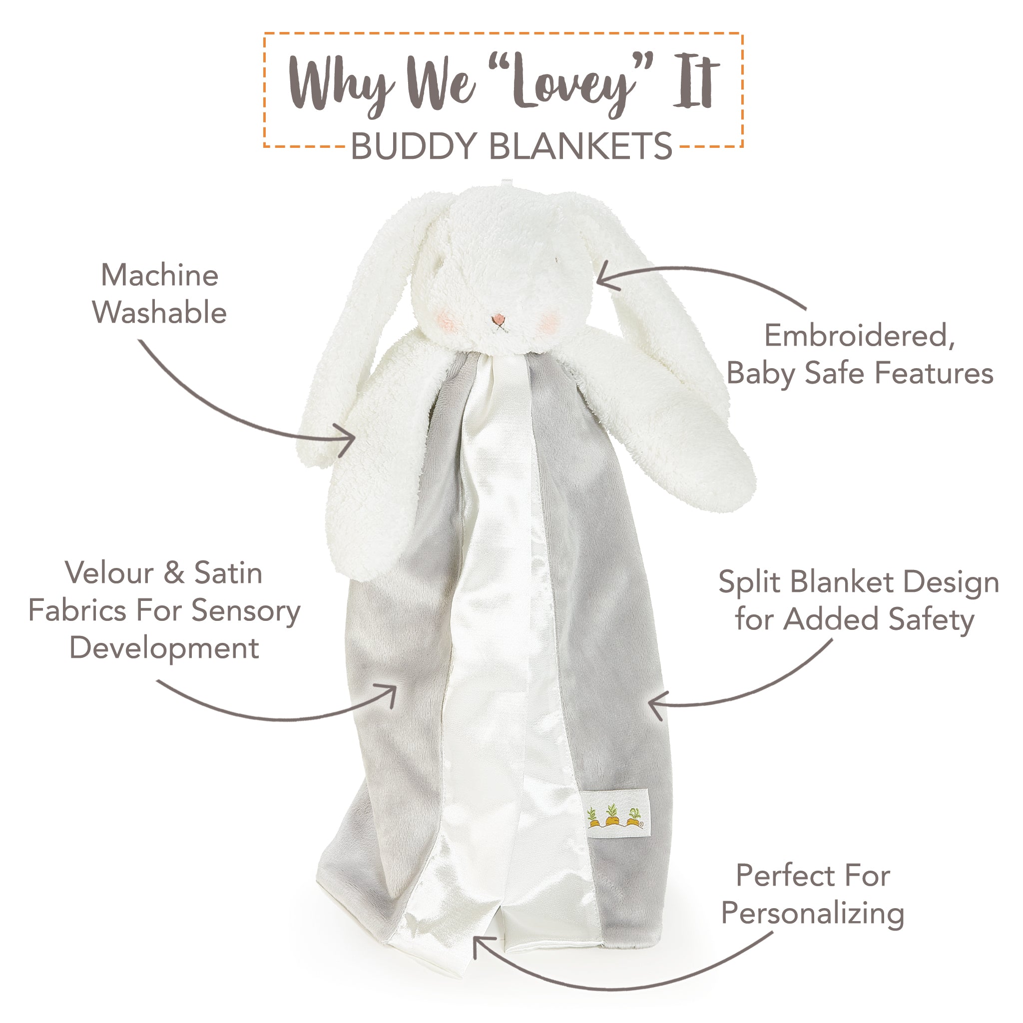 104105: SIMPLE Bloom Bunny Buddy Blanket