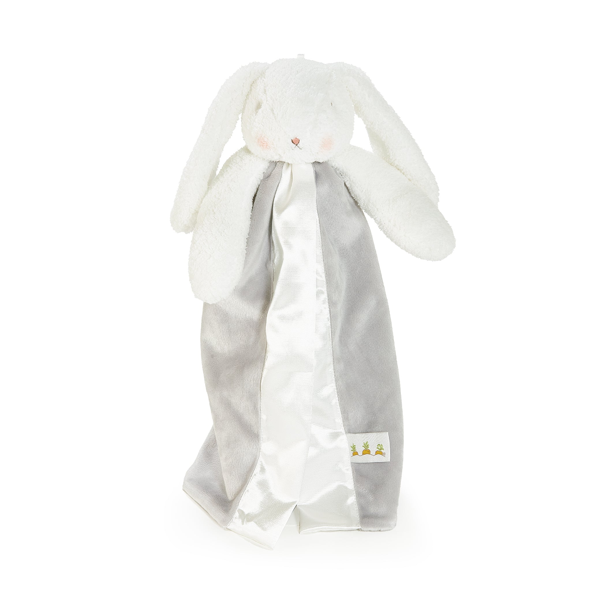 Bunnies By The Bay SIMPLE Bloom Bunny Plush Buddy Blanket, Front View Baby Lovey, personalized gift