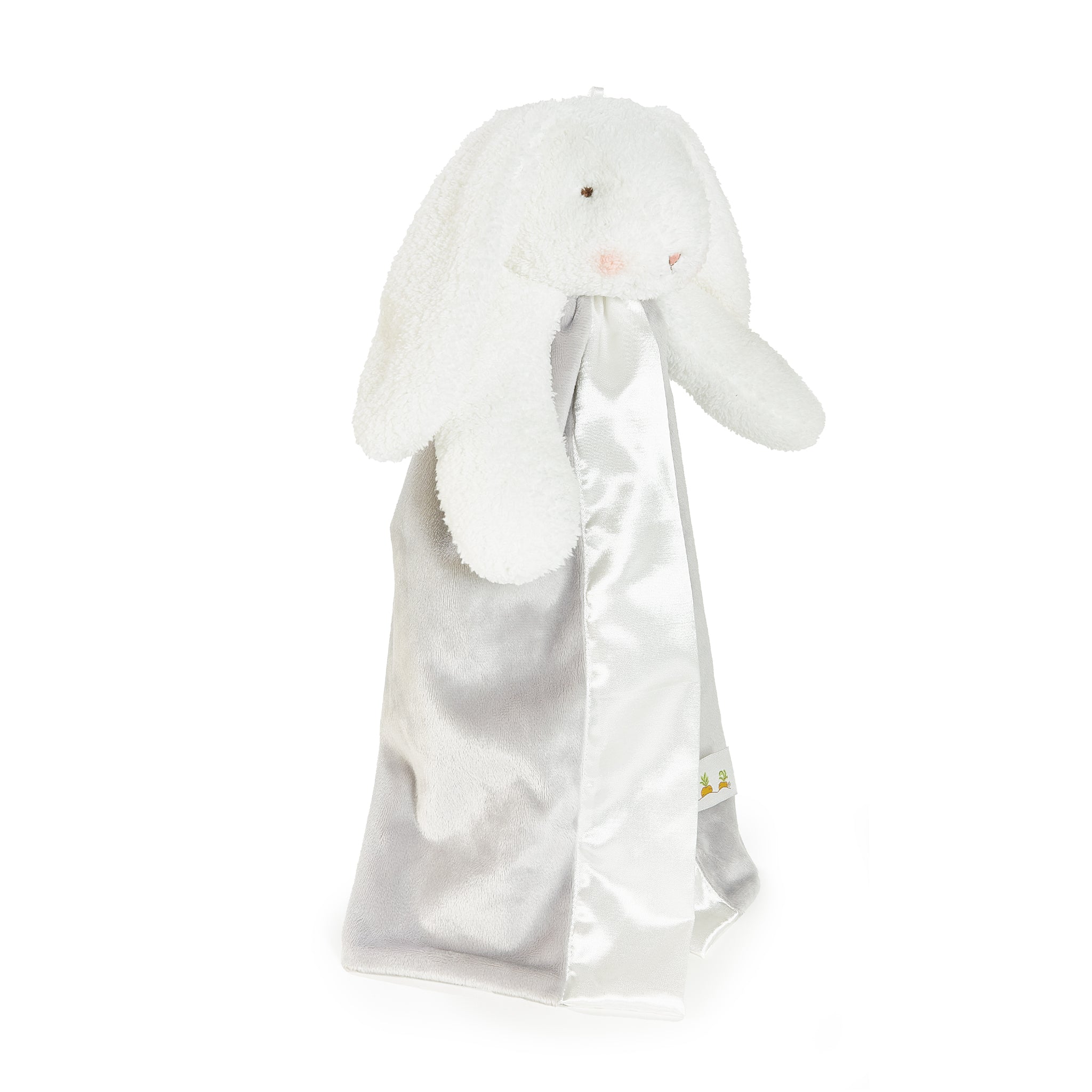 Bunnies By The Bay SIMPLE Bloom Bunny Plush Buddy Blanket, Side View Baby Lovey, personalized gift
