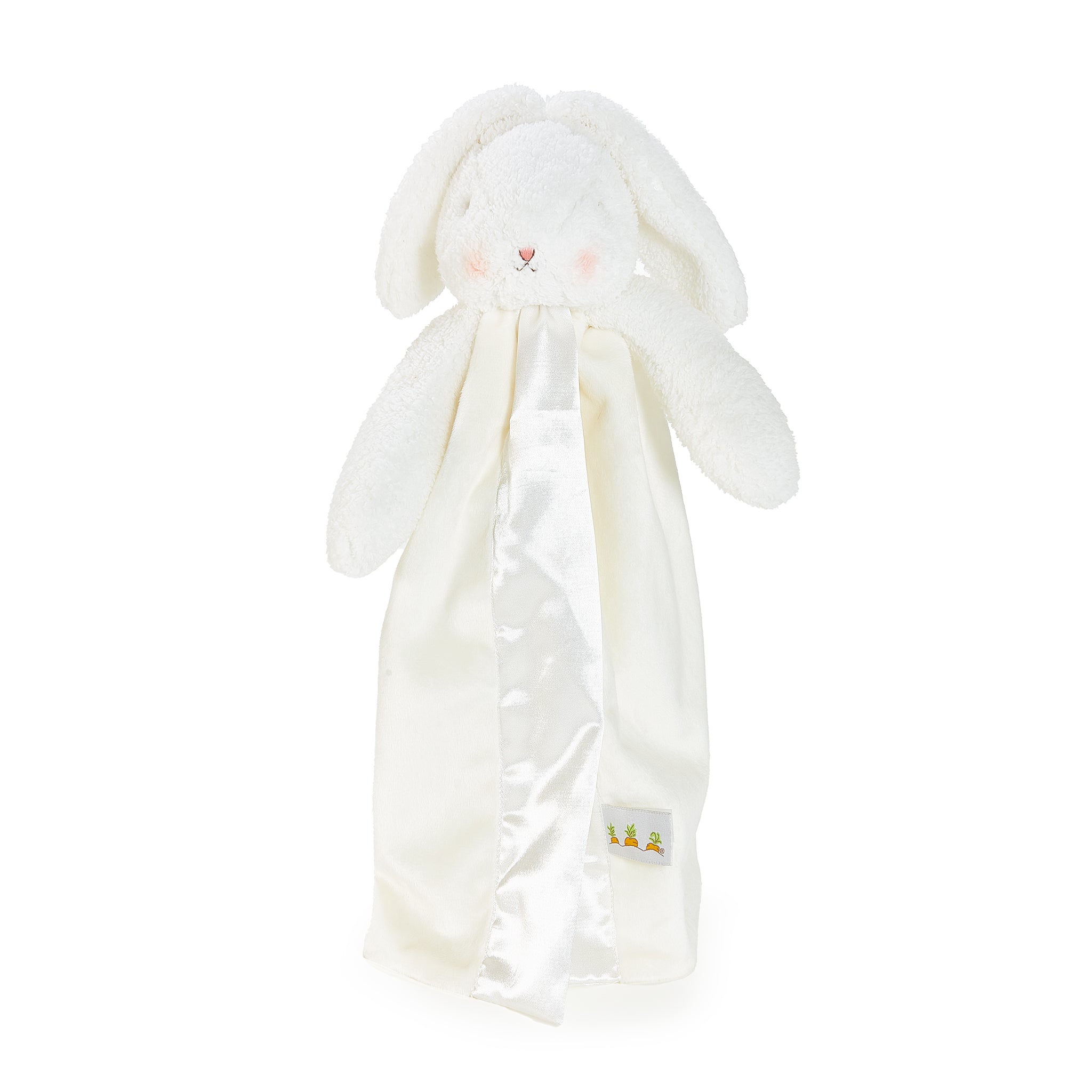Bunnies By The Bay SIMPLE Bun Bun Bunny Plush Buddy Blanket, Front View Baby Lovey, personalized gift