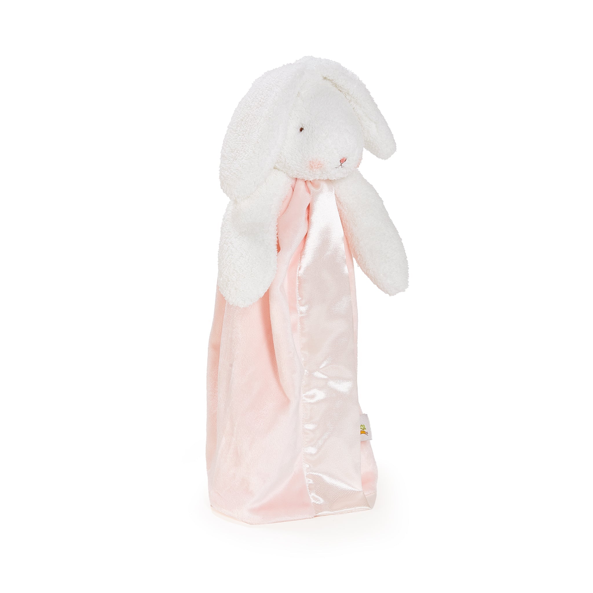 Bunnies By The Bay SIMPLE Blossom Bunny Plush Buddy Blanket, Side View Baby Lovey, personalized gift