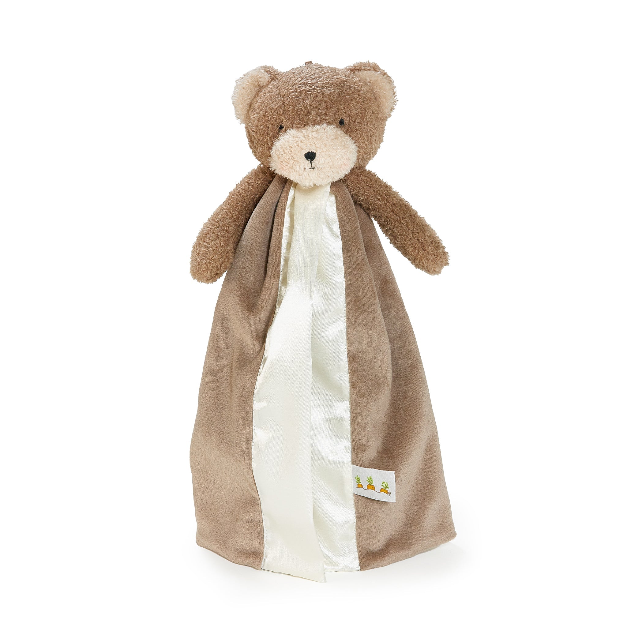 Bunnies By The Bay SIMPLE Cubby Bear Plush Buddy Blanket, Front View, baby Lovey, personalized gift