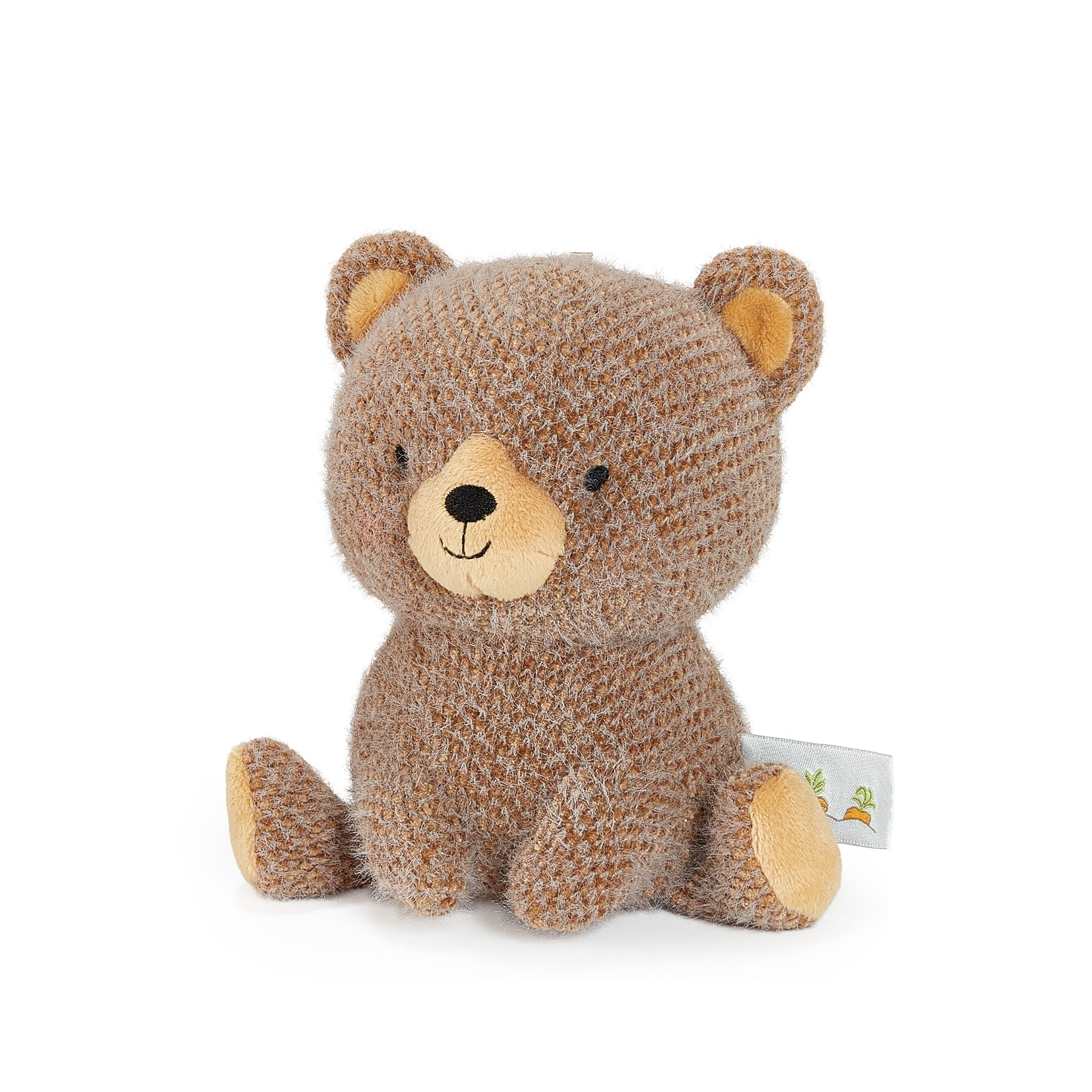 Plush teddy bear toy on a white background