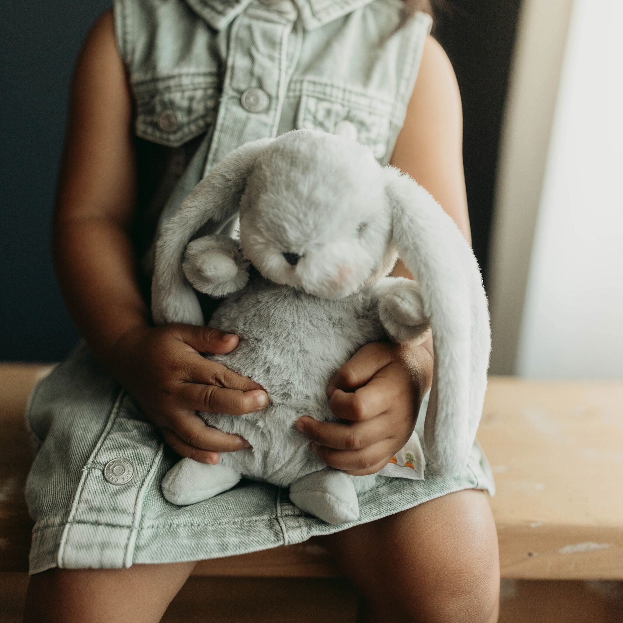 Tiny Nibble 8 inch Bunny - Gray | Wholesale Stuffed Animals