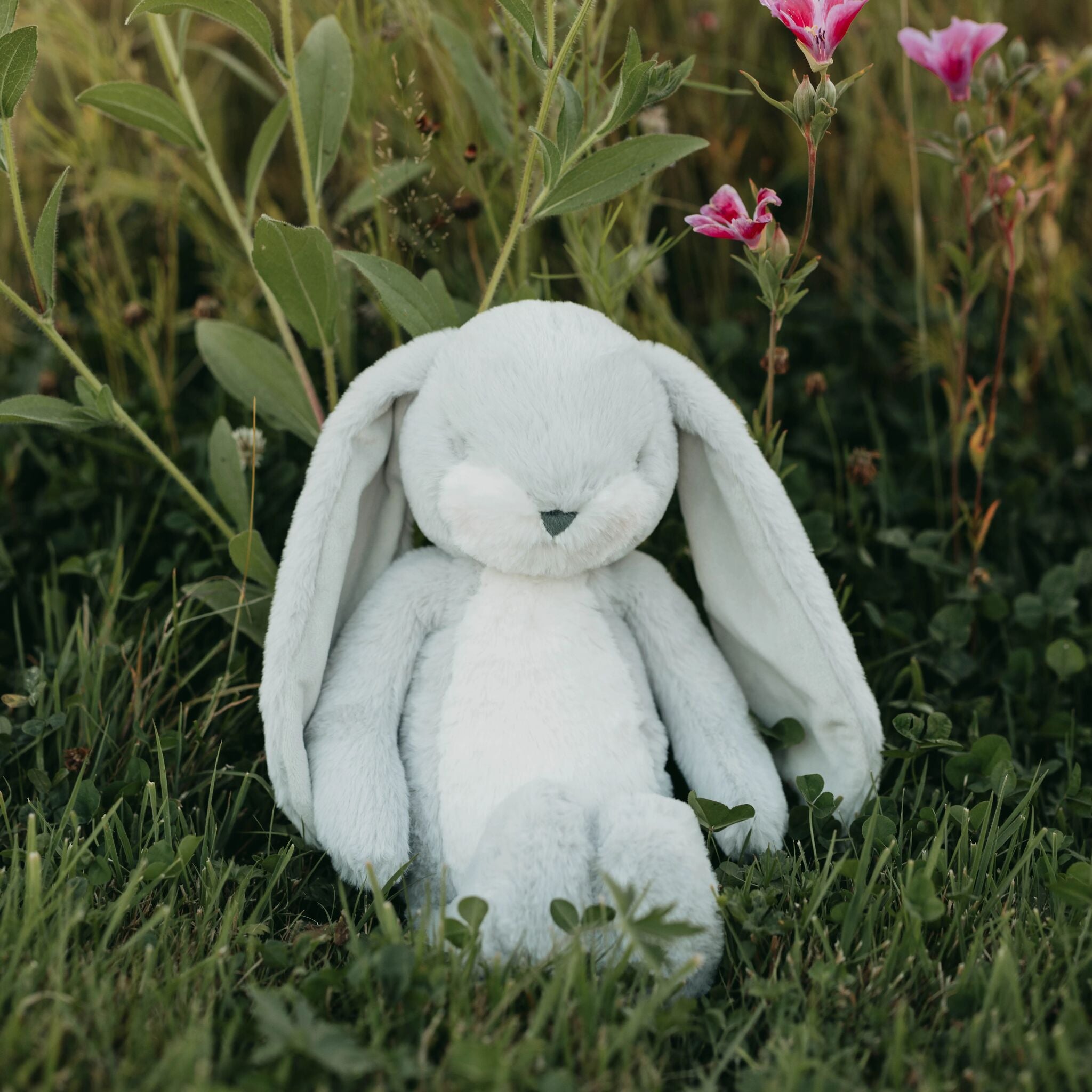 Little 12" Floppy Nibble Bunny - Gray-Stuffed Animal-SKU: - Bunnies By The Bay