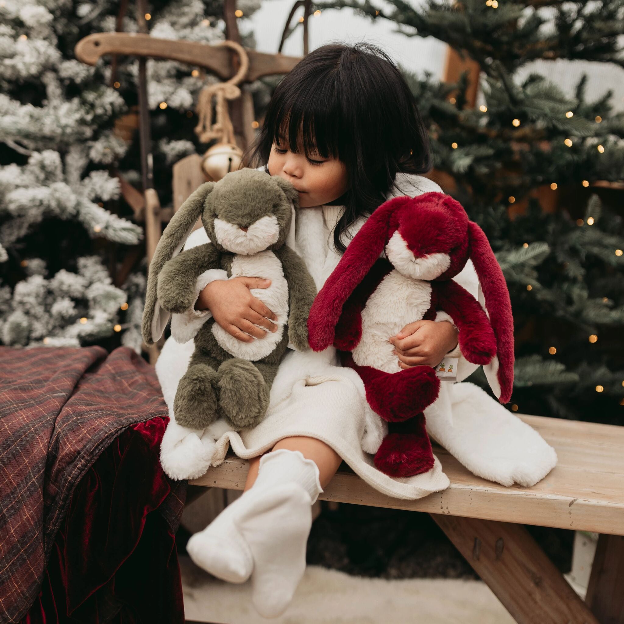 190732: Little 12" Floppy Nibble Bunny - Mulberry