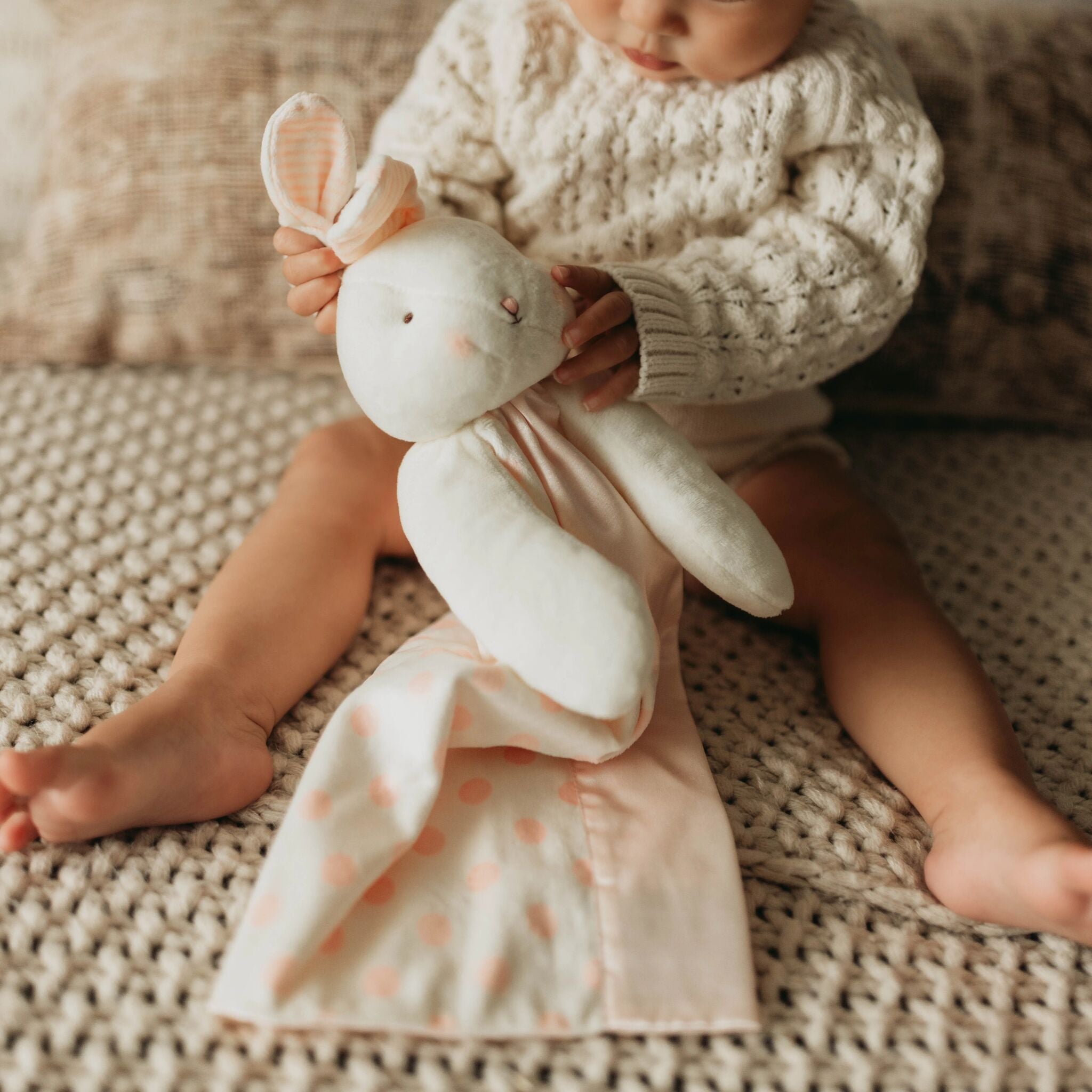 Blossom Dot Bunny Buddy Blanket | Wholesale Baby Gifts for All