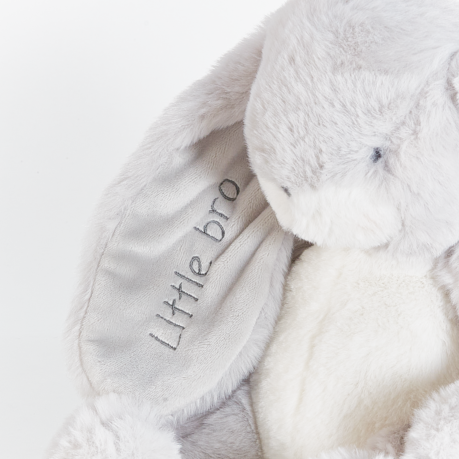 Little 12" Floppy Nibble Bunny - Gray-Stuffed Animal-SKU: - Bunnies By The Bay