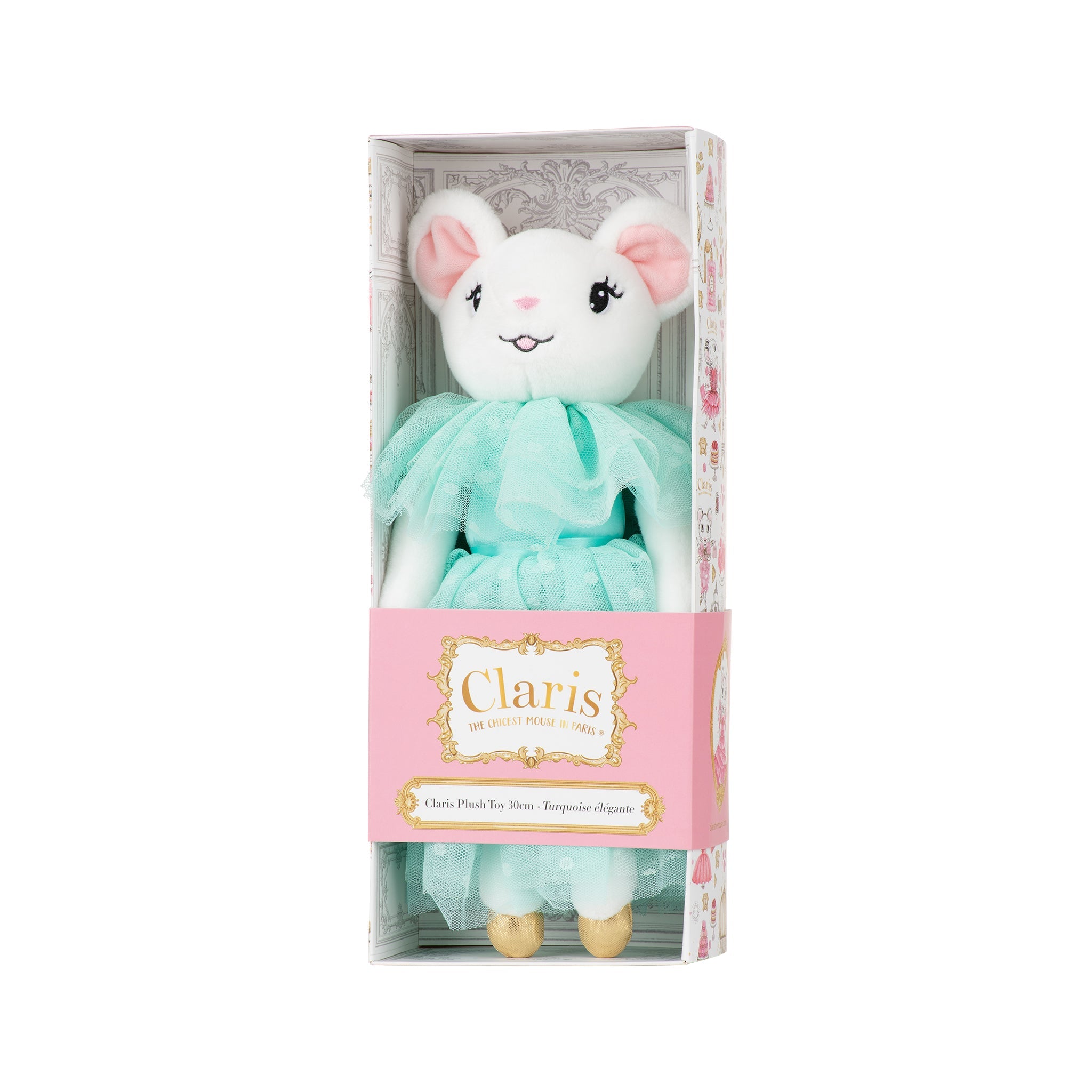 Claris The Mouse - Turquoise Plush Doll-Dolls-SKU: - Bunnies By The Bay