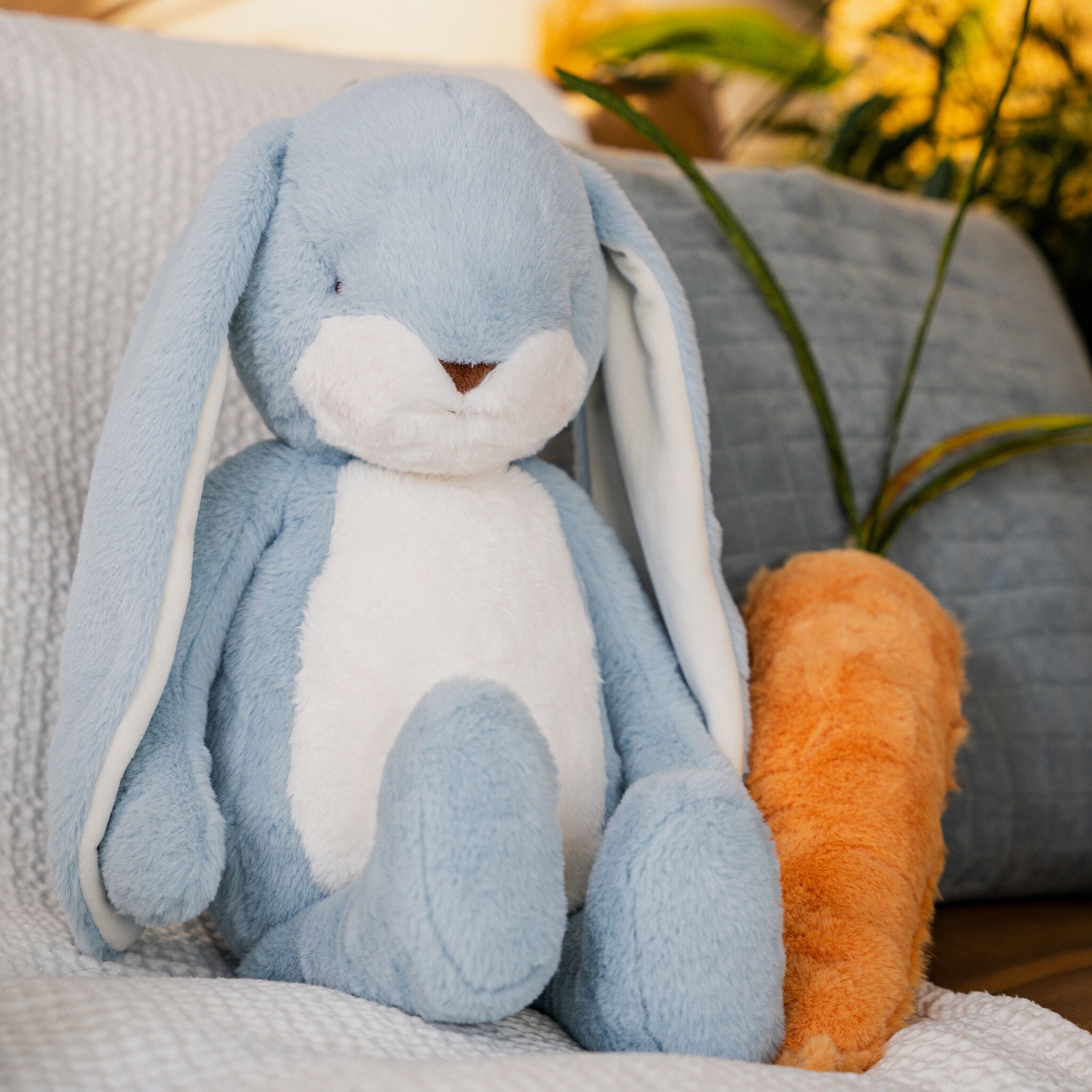 Big 20 inch Floppy Nibble Bunny- Maui Blue | Wholesale Stuffed