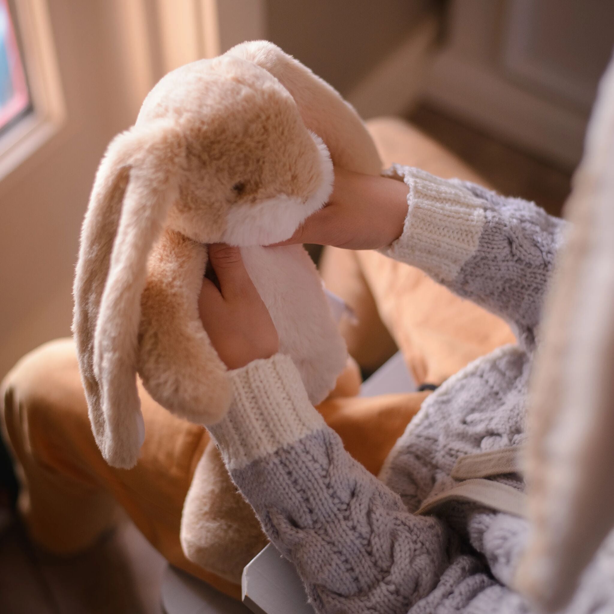 104418: Little Nibble 12" Bunny Almond Joy