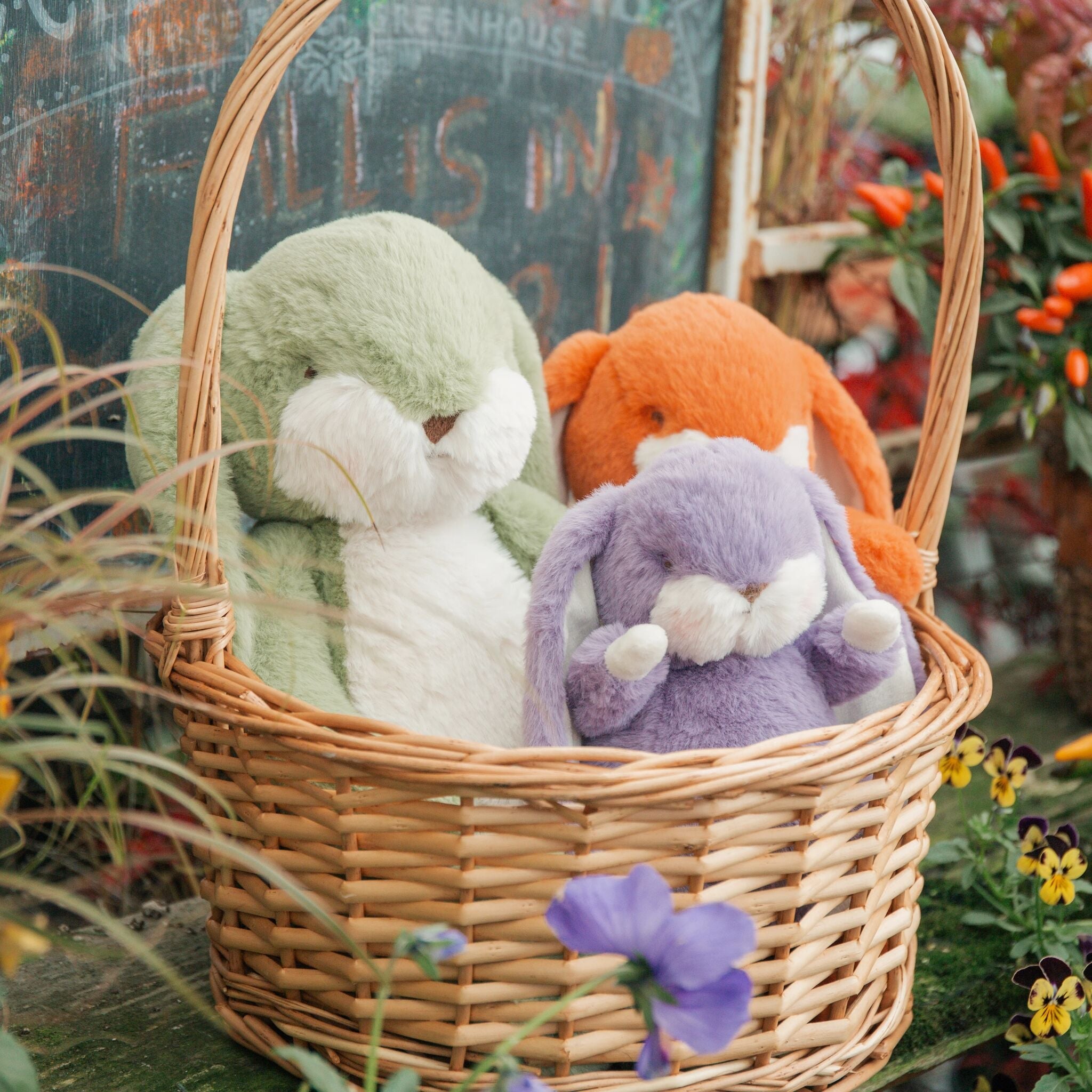 Tiny 8" Nibble Bunny - Amethyst-Stuffed Animal-SKU: - Bunnies By The Bay