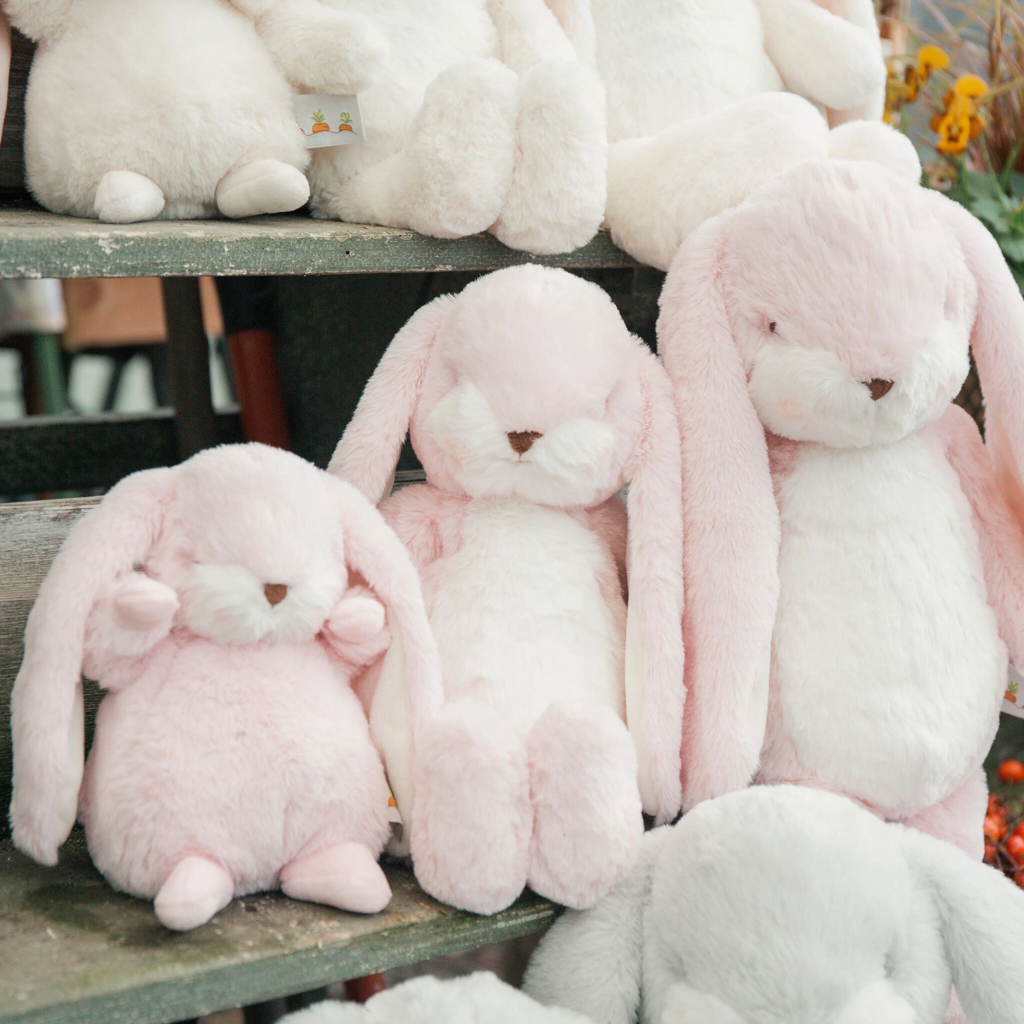 Tiny Nibble 8 inch Bunny - Pink | Wholesale Stuffed Animals