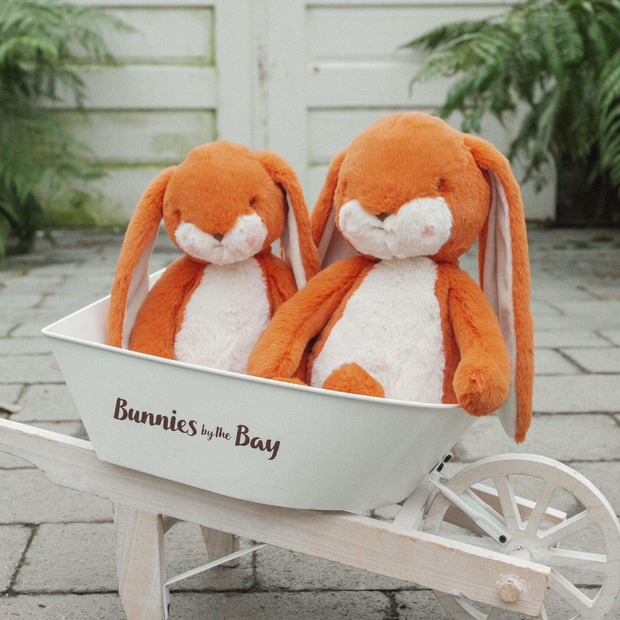 Little 12" Floppy Nibble Bunny - Carrot-Stuffed Animal-SKU: - Bunnies By The Bay