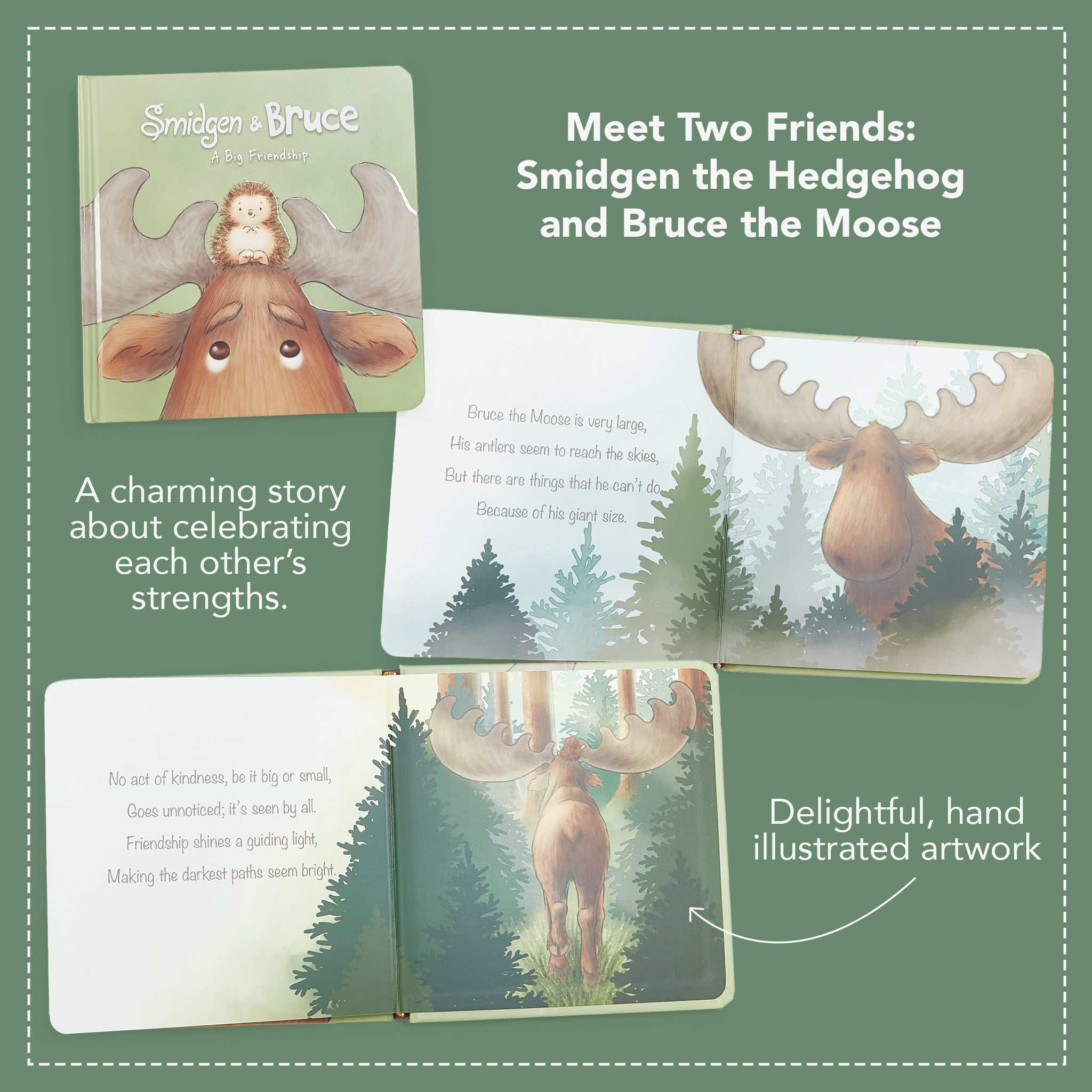 730017: Smidgen and Bruce, A Big Friendship Board Book