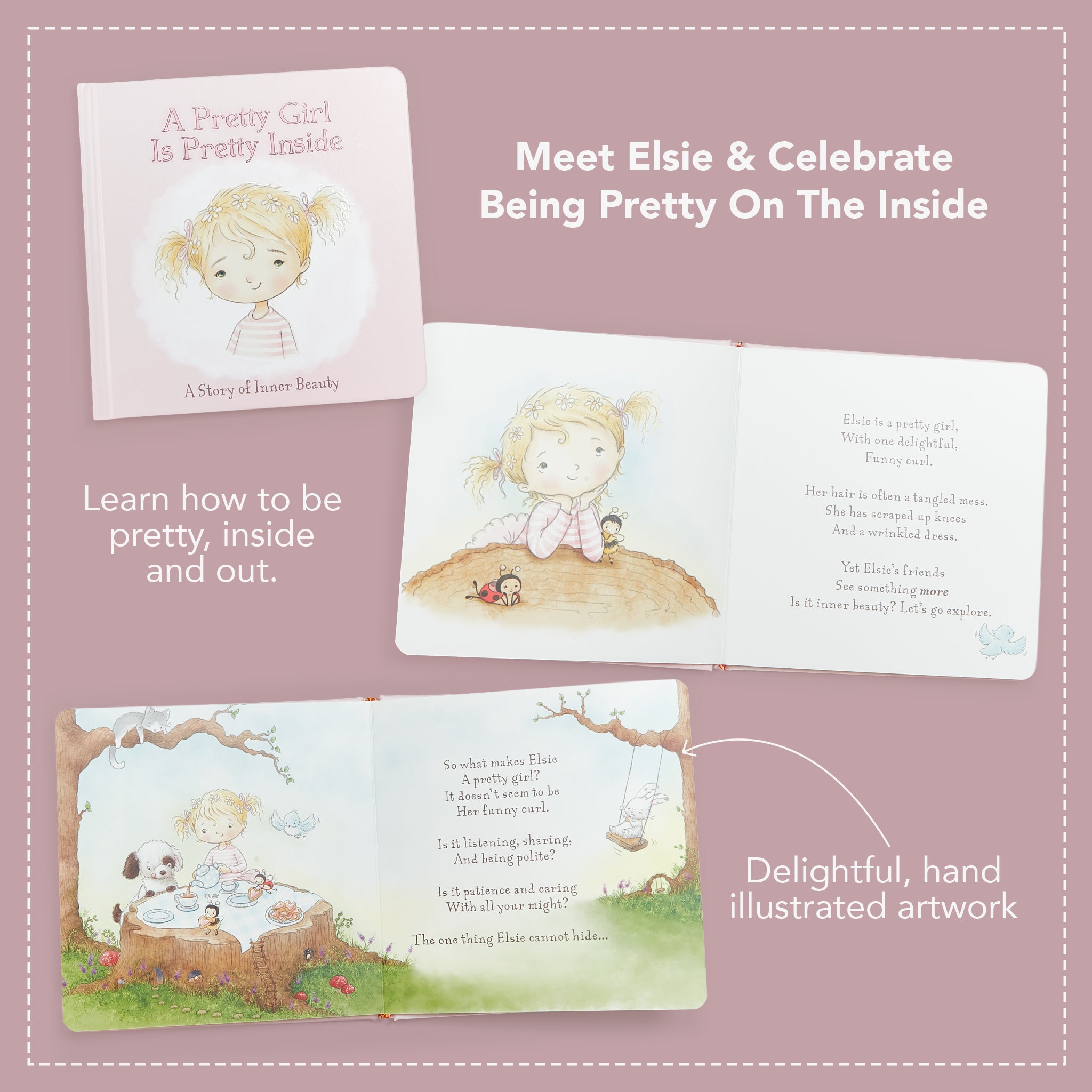 100041: A Pretty Girl Board Book - Blonde Hair