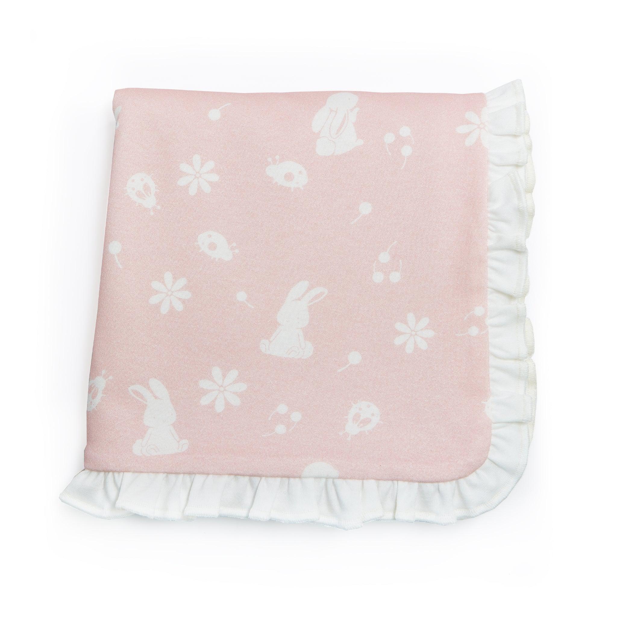 Blossom's Organic Receiving Blanket-Blossom Bunny-SKU: 104487 - Bunnies By The Bay